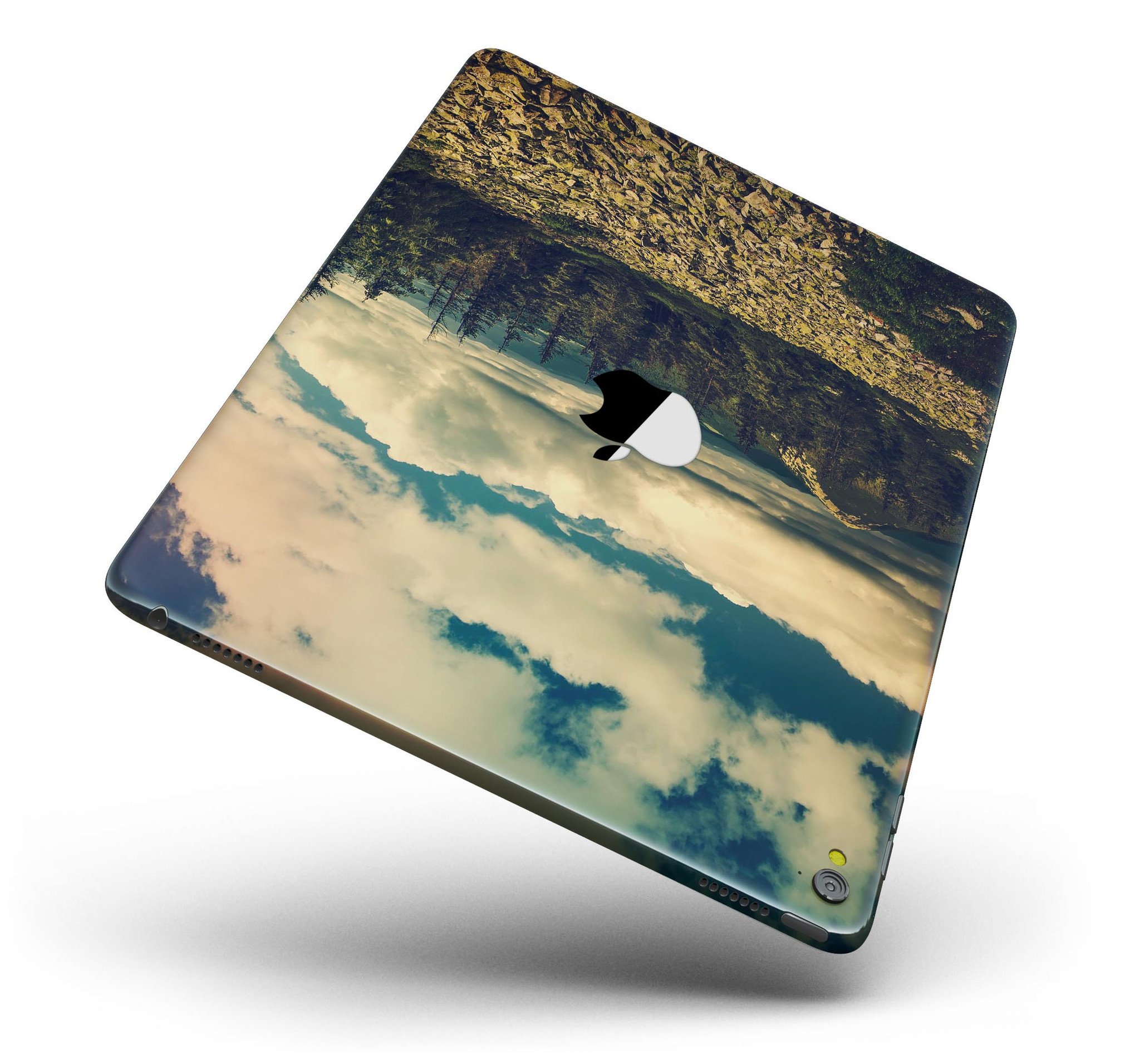 Beautiful scenic mountain view full body skin for iPad Pro 12.9", showcasing vibrant colors and a sleek design.