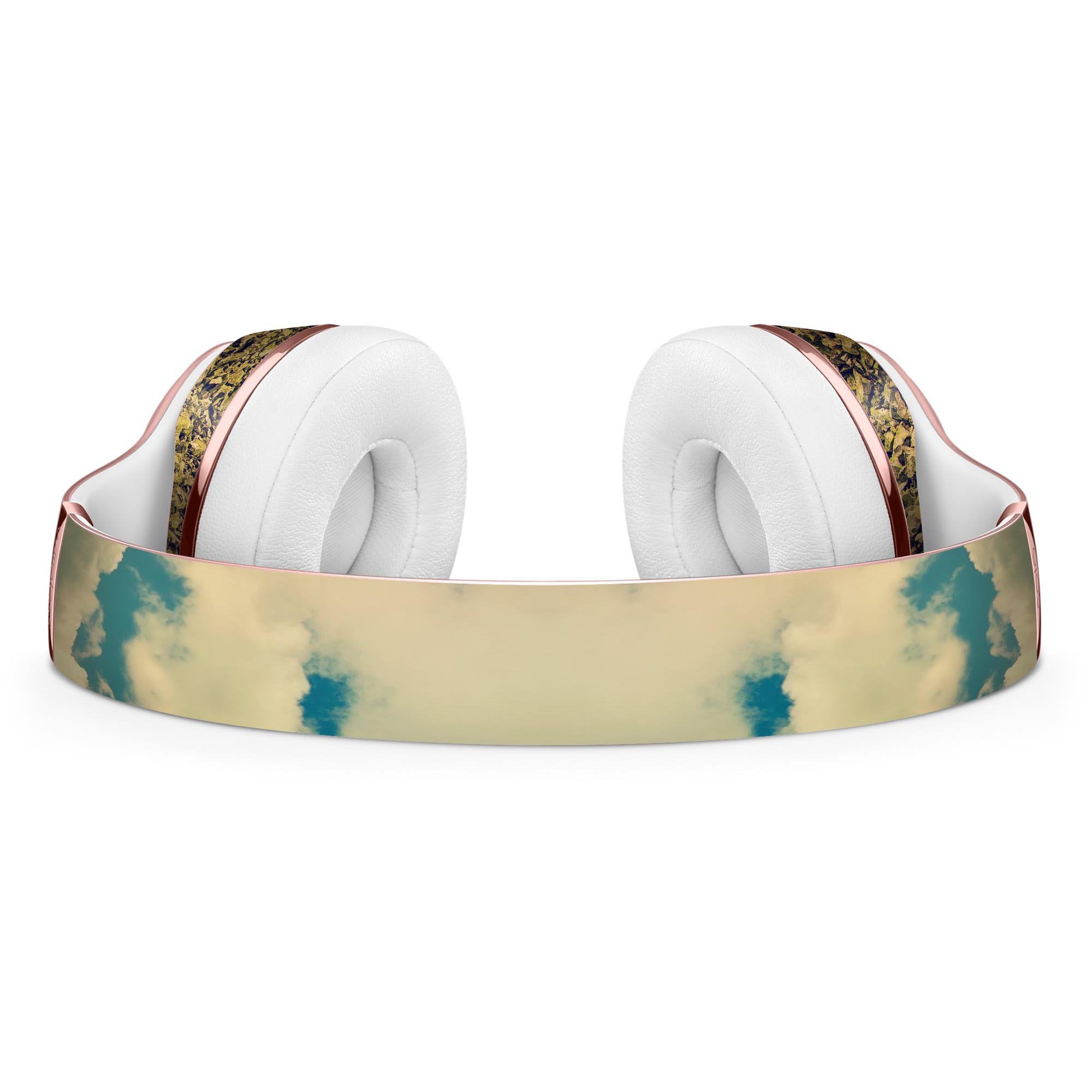 Beautiful Scenic Mountain View Full-Body Skin Kit for Beats by Dre Solo 3 Wireless Headphones, showcasing vibrant mountain graphics.