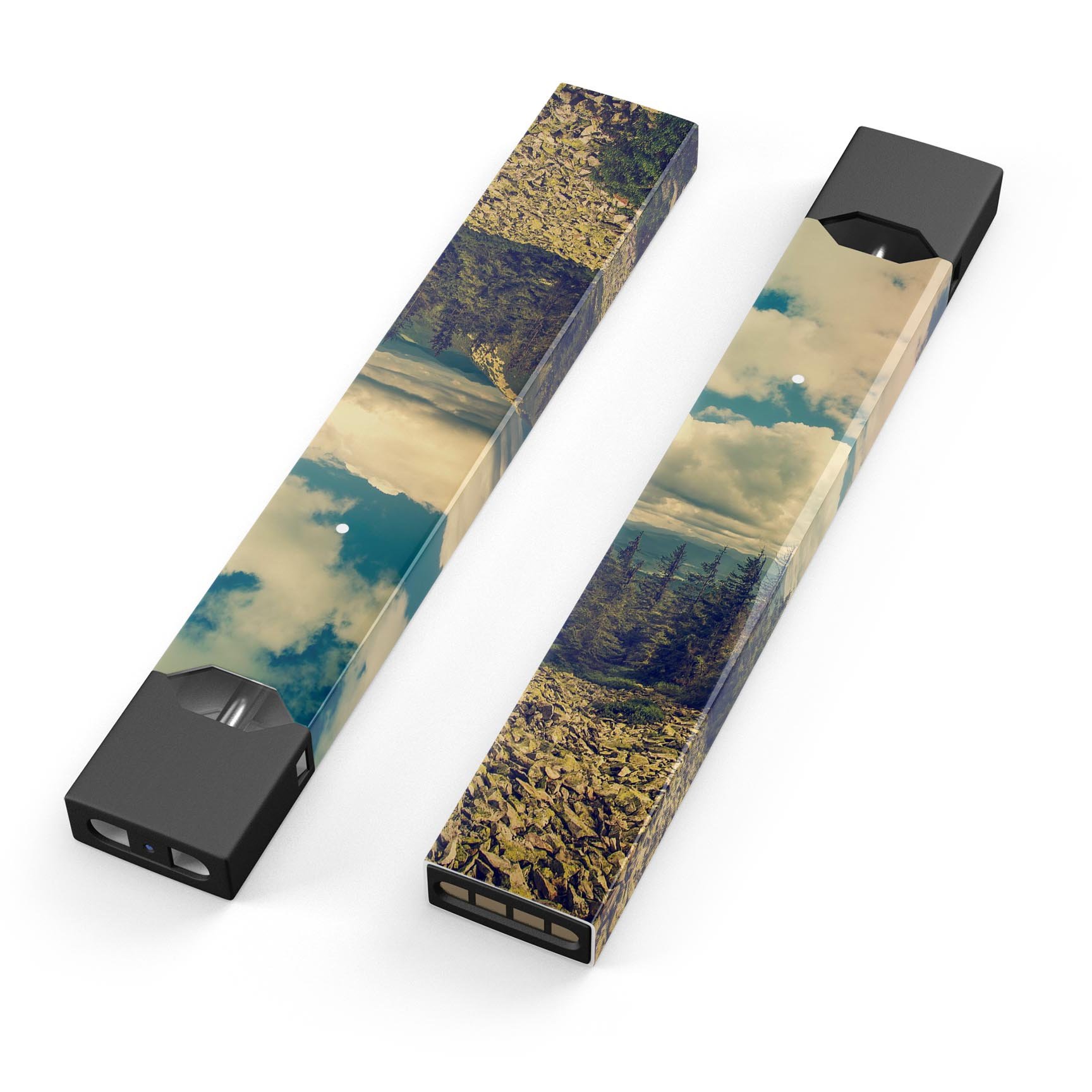 Beautiful Scenic Mountain View decal skin wrap for JUUL vaping device, showcasing vibrant mountain graphics and premium finish.