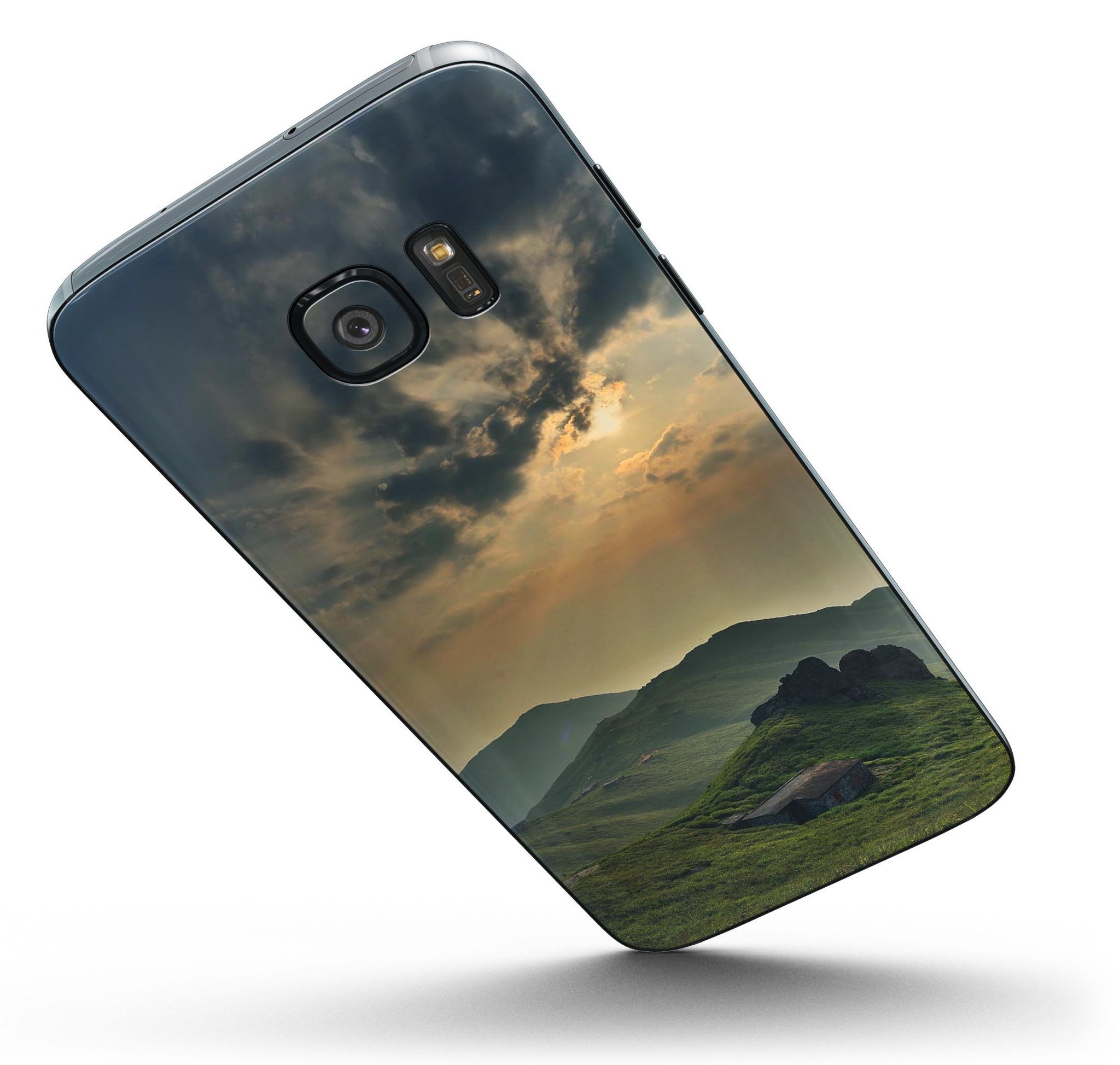 Beautiful Countryside Full Body Skin-Kit for Samsung Galaxy S7, showcasing vibrant design and premium vinyl material.