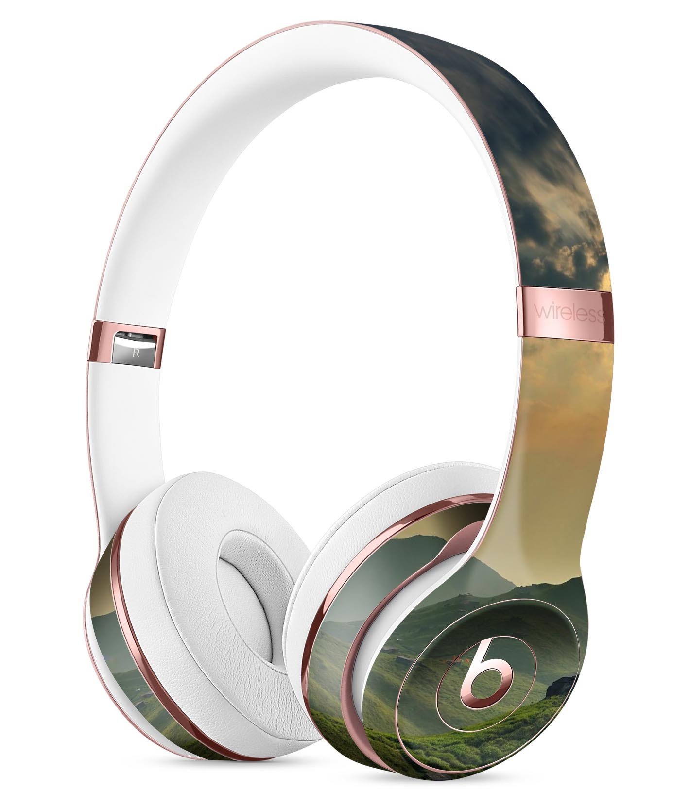 Beautiful Countryside Full-Body Skin Kit for Beats by Dre Solo 3, showcasing vibrant countryside design and precise fit.