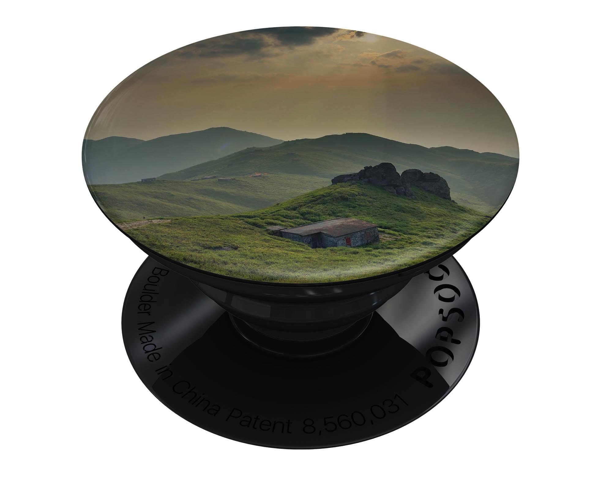 Beautiful Countryside Skin Kit for PopSockets featuring vibrant colors and a durable vinyl finish.