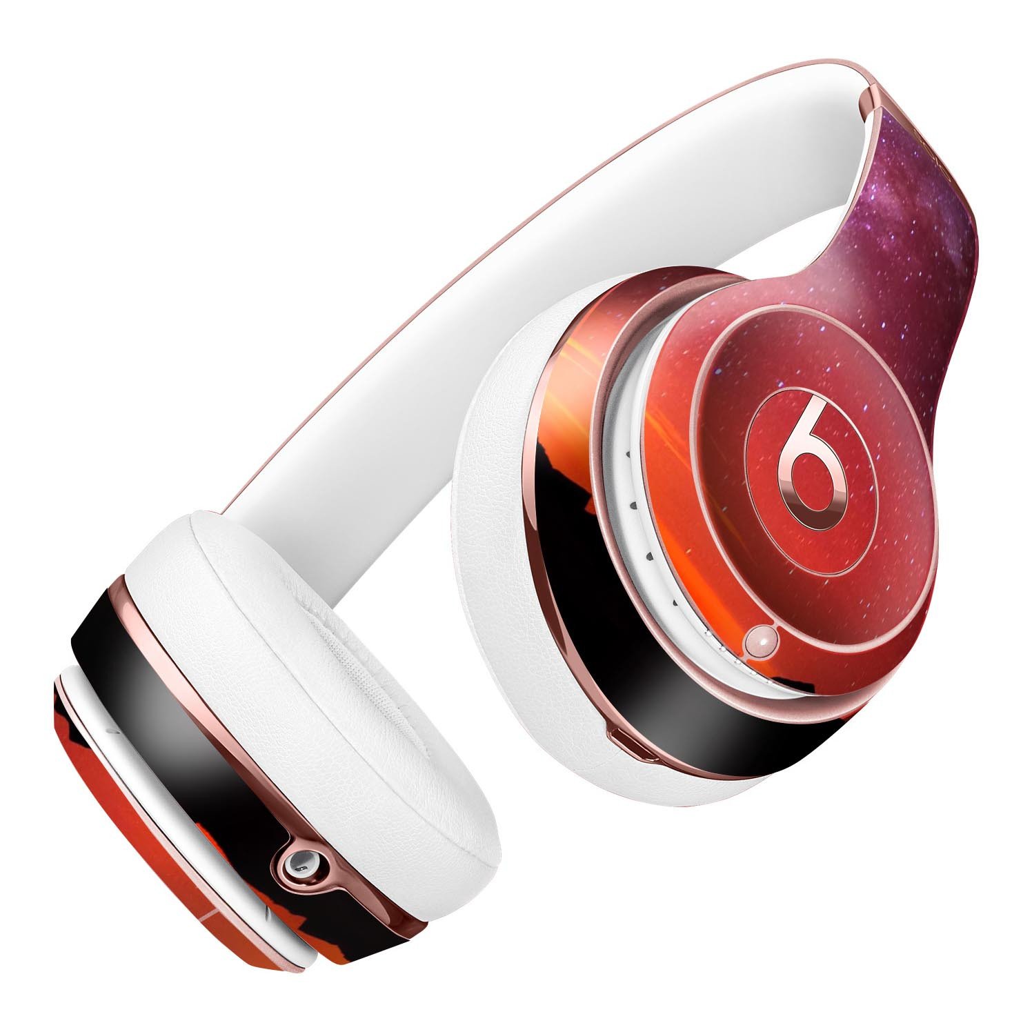 Beautiful Milky Way Sunset Full-Body Skin Kit for Beats by Dre Solo 3 Wireless Headphones, showcasing vibrant colors and intricate design.