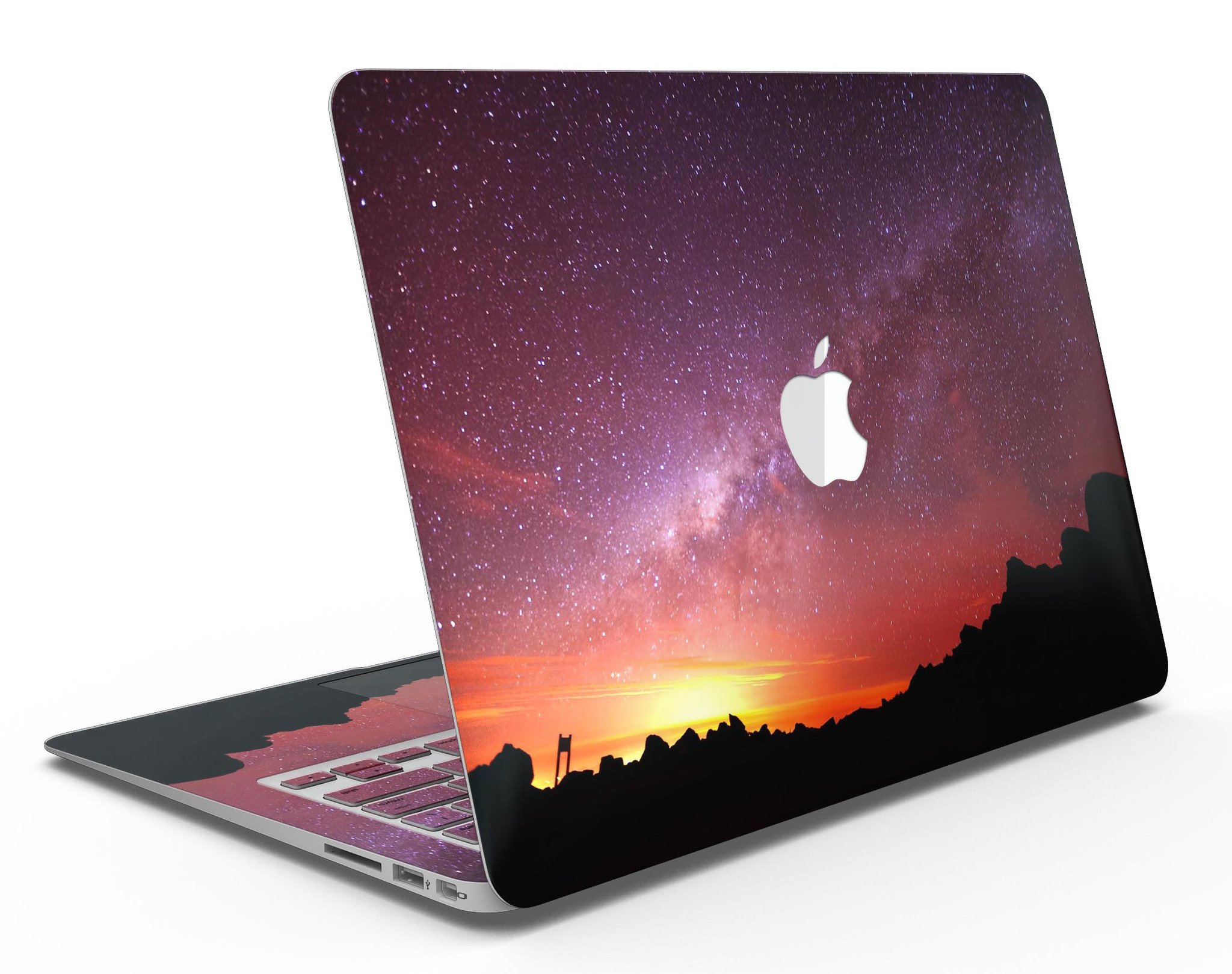 Beautiful Milky Way Sunset skin kit for MacBook Air, showcasing vibrant colors and intricate design for stylish protection.