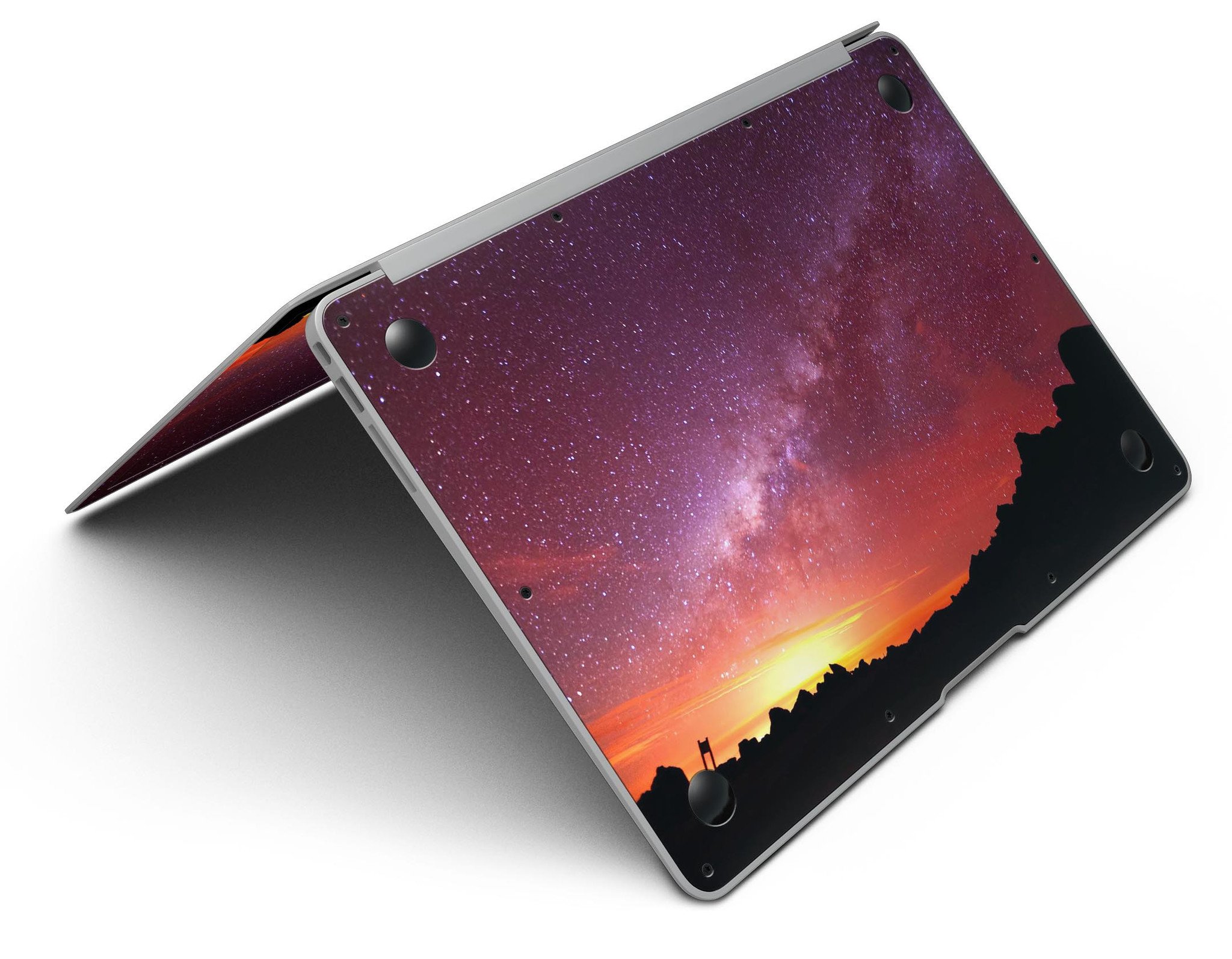 Beautiful Milky Way Sunset skin kit for MacBook Air, showcasing vibrant colors and intricate design for stylish protection.