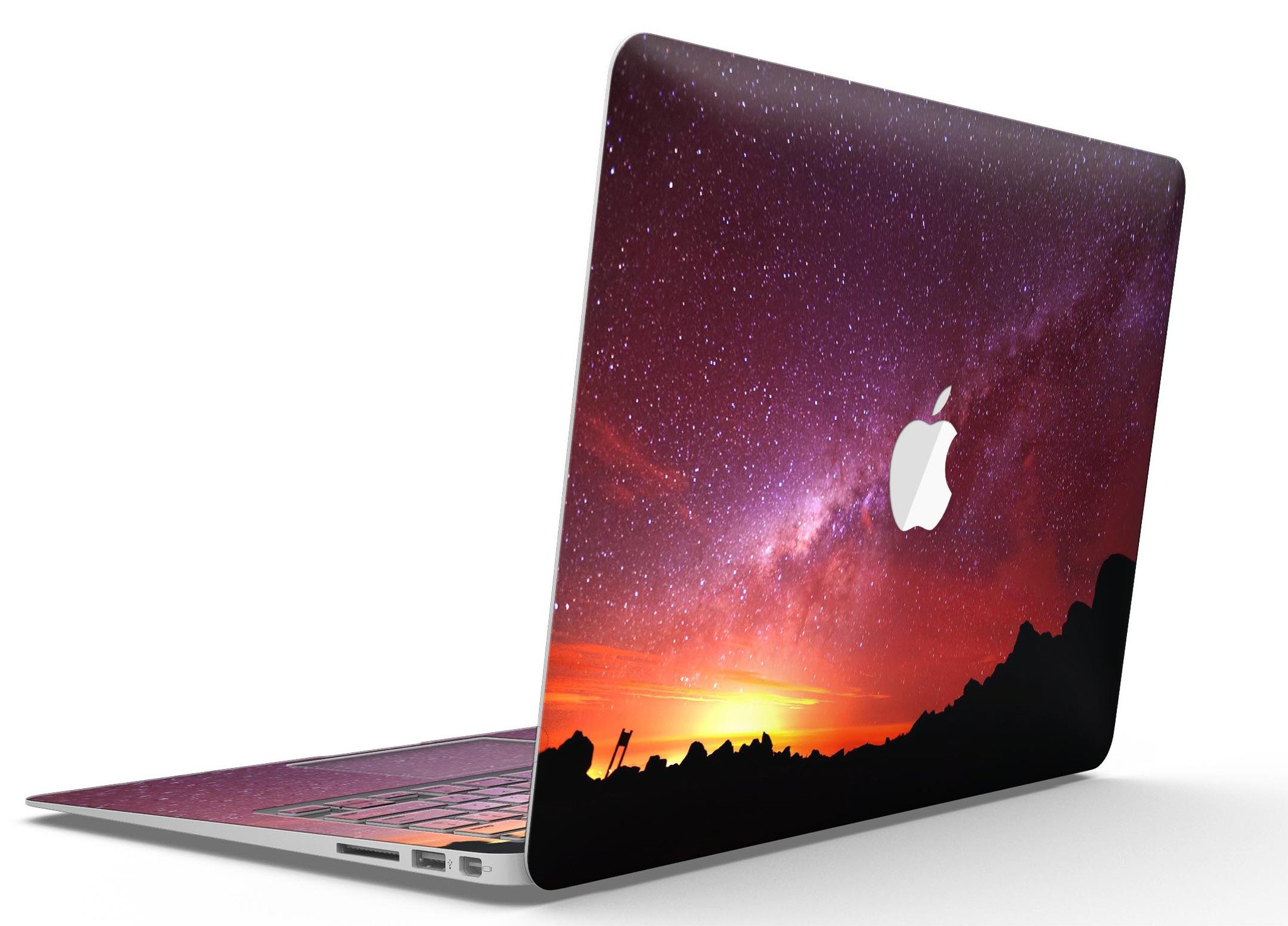 Beautiful Milky Way Sunset skin kit for MacBook Air, showcasing vibrant colors and intricate design for stylish protection.