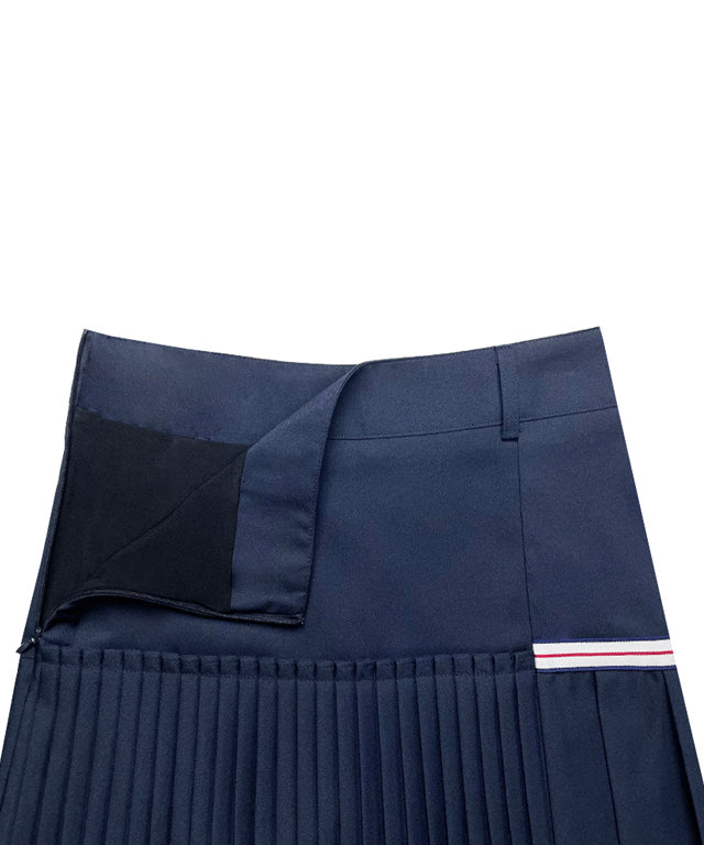 BENECIA 12 Asymmetric Culottes in Navy, showcasing a stylish asymmetric design and comfortable fabric blend.