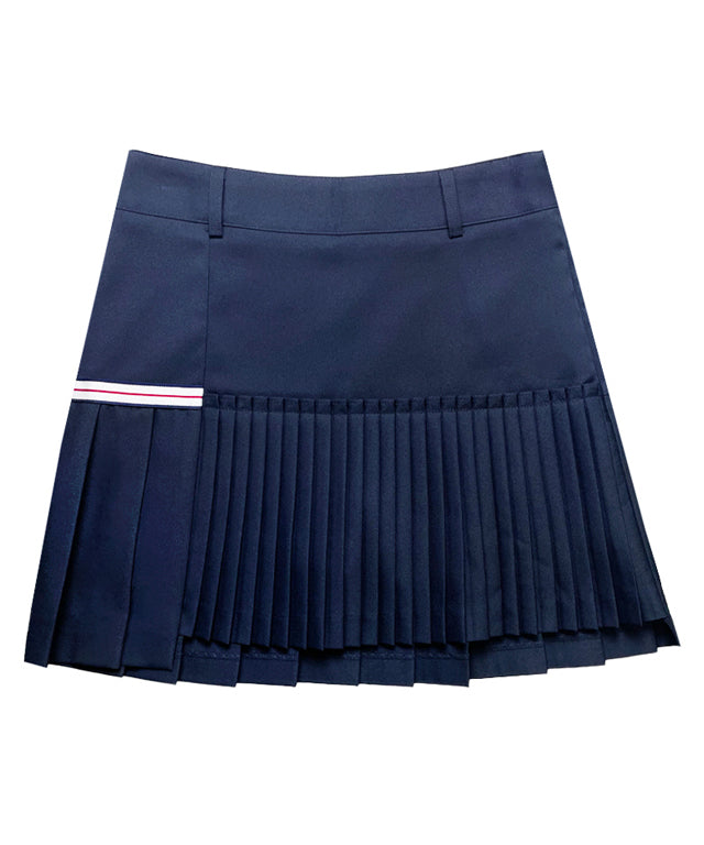 BENECIA 12 Asymmetric Culottes in Navy, showcasing a stylish asymmetric design and comfortable fabric blend.