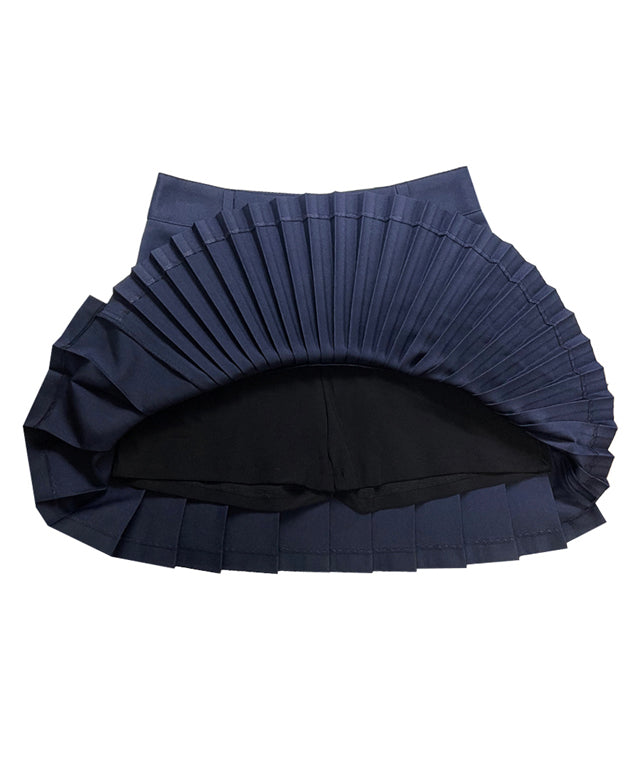 BENECIA 12 Asymmetric Culottes in Navy, showcasing a stylish asymmetric design and comfortable fabric blend.