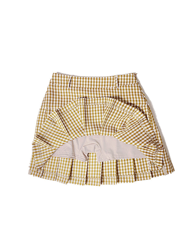 BENECIA 12 Avenue Check Culottes in Beige, featuring a stylish check pattern and comfortable fabric blend.