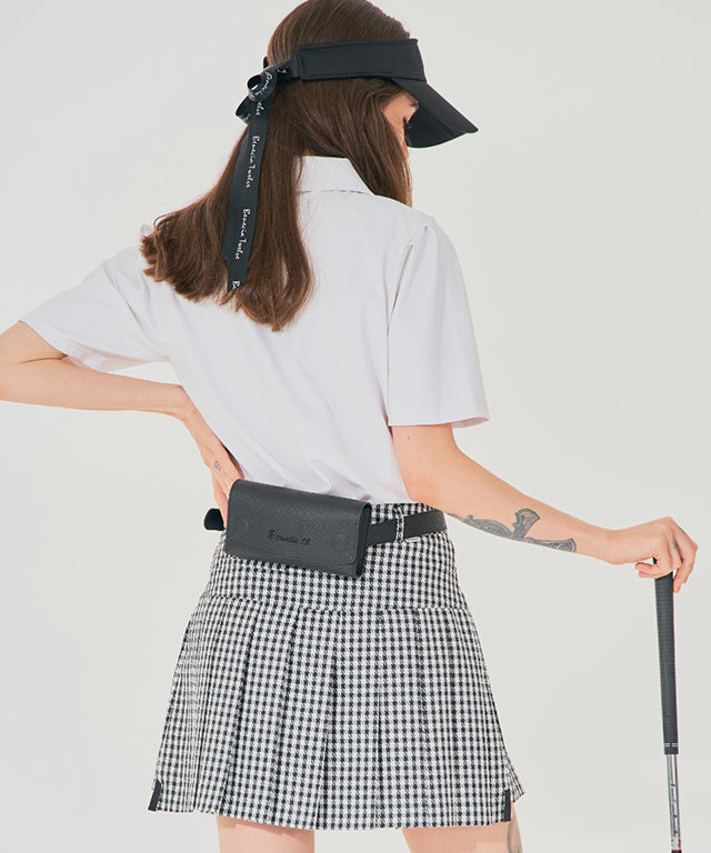 BENECIA 12 Avenue Check Culottes in Black, featuring a stylish check pattern and comfortable fabric blend.