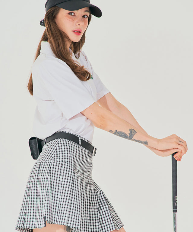 BENECIA 12 Avenue Check Culottes in Black, featuring a stylish check pattern and comfortable fabric blend.