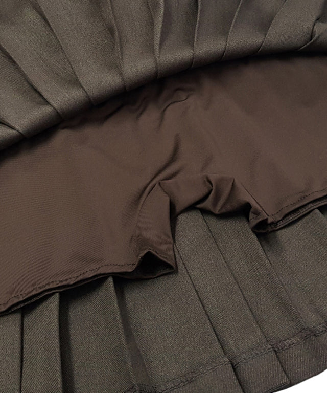 BENECIA 12 Cera Skirt in Brown, showcasing its elegant design and fabric texture.