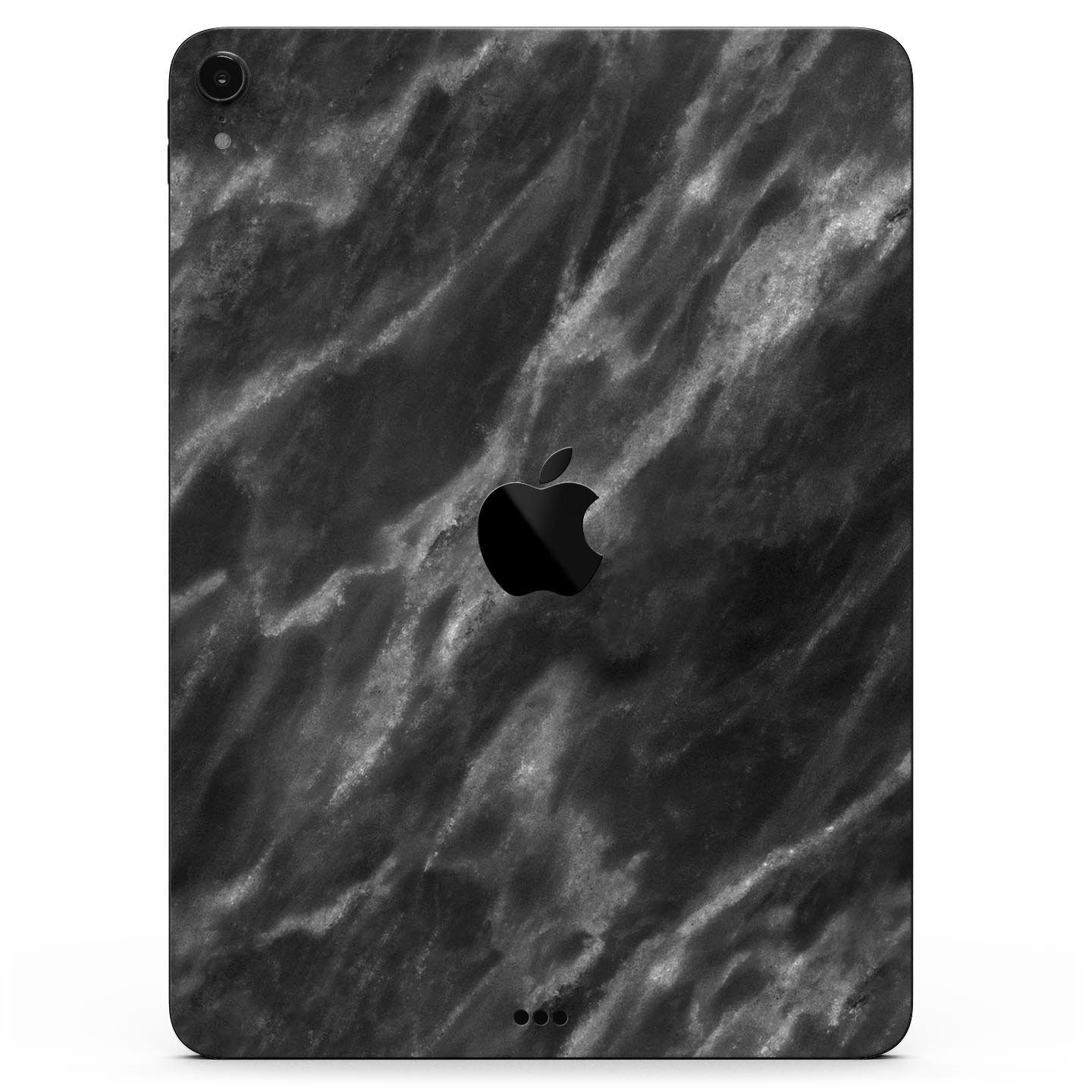 Black and Chalky White Marble skin decal for Apple devices, showcasing a stylish and protective design.