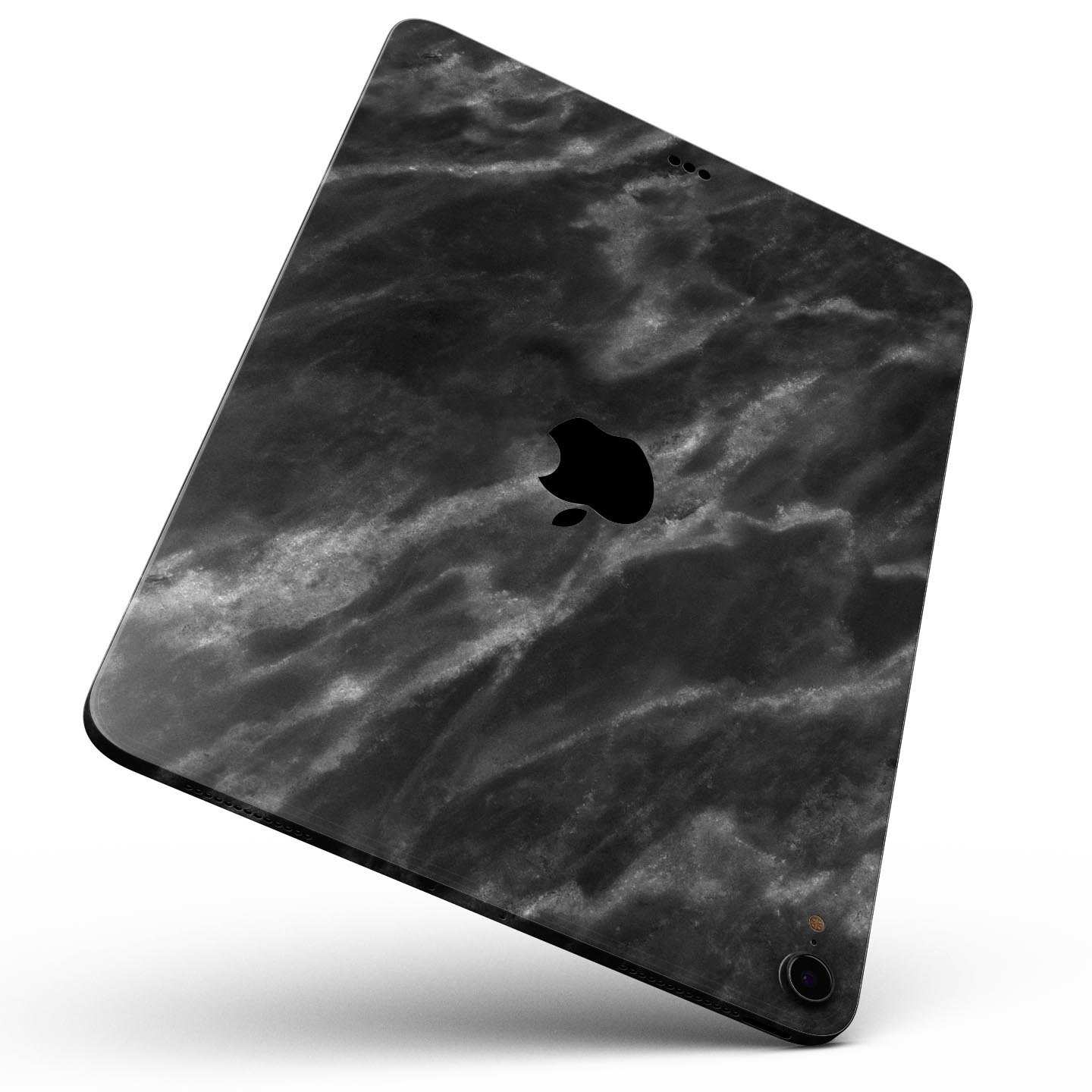 Black and Chalky White Marble skin decal for Apple devices, showcasing a stylish and protective design.