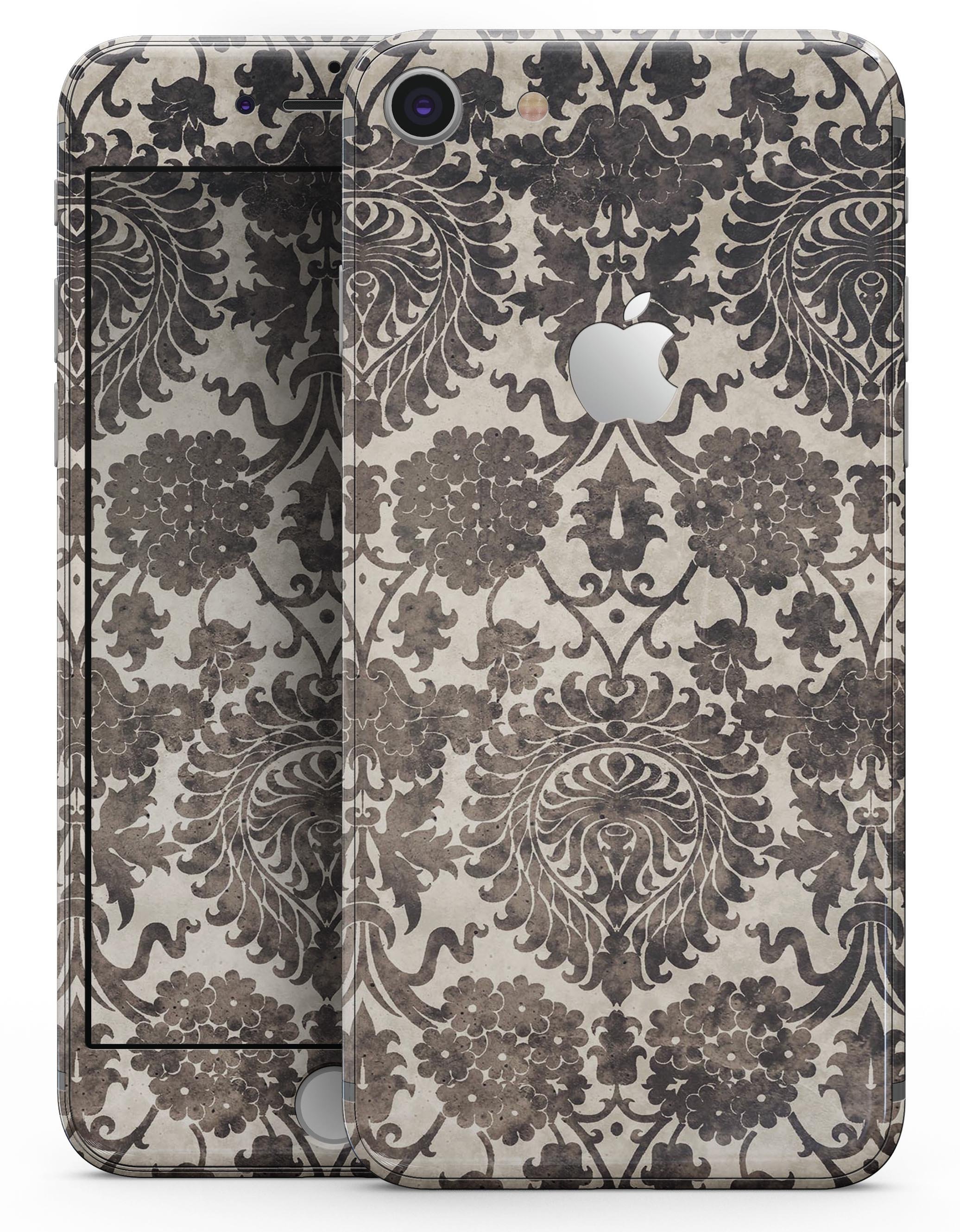 Black and Neutral Decadence Pattern skin for iPhone 8 and 8 Plus, showcasing a stylish design with a premium vinyl finish.