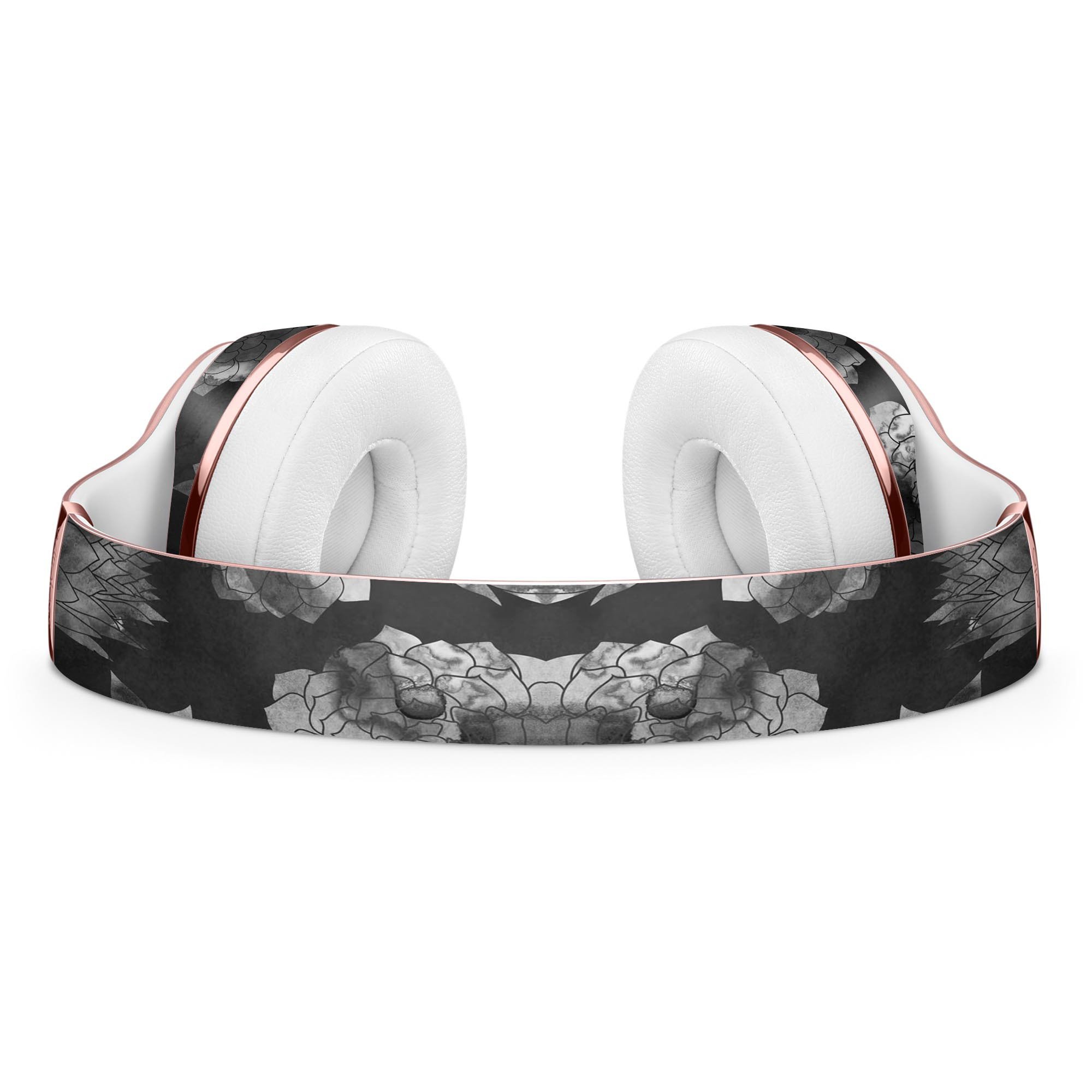 Black Floral Succulents Skin Kit for Beats by Dre Solo 3, showcasing vibrant floral design on premium vinyl.