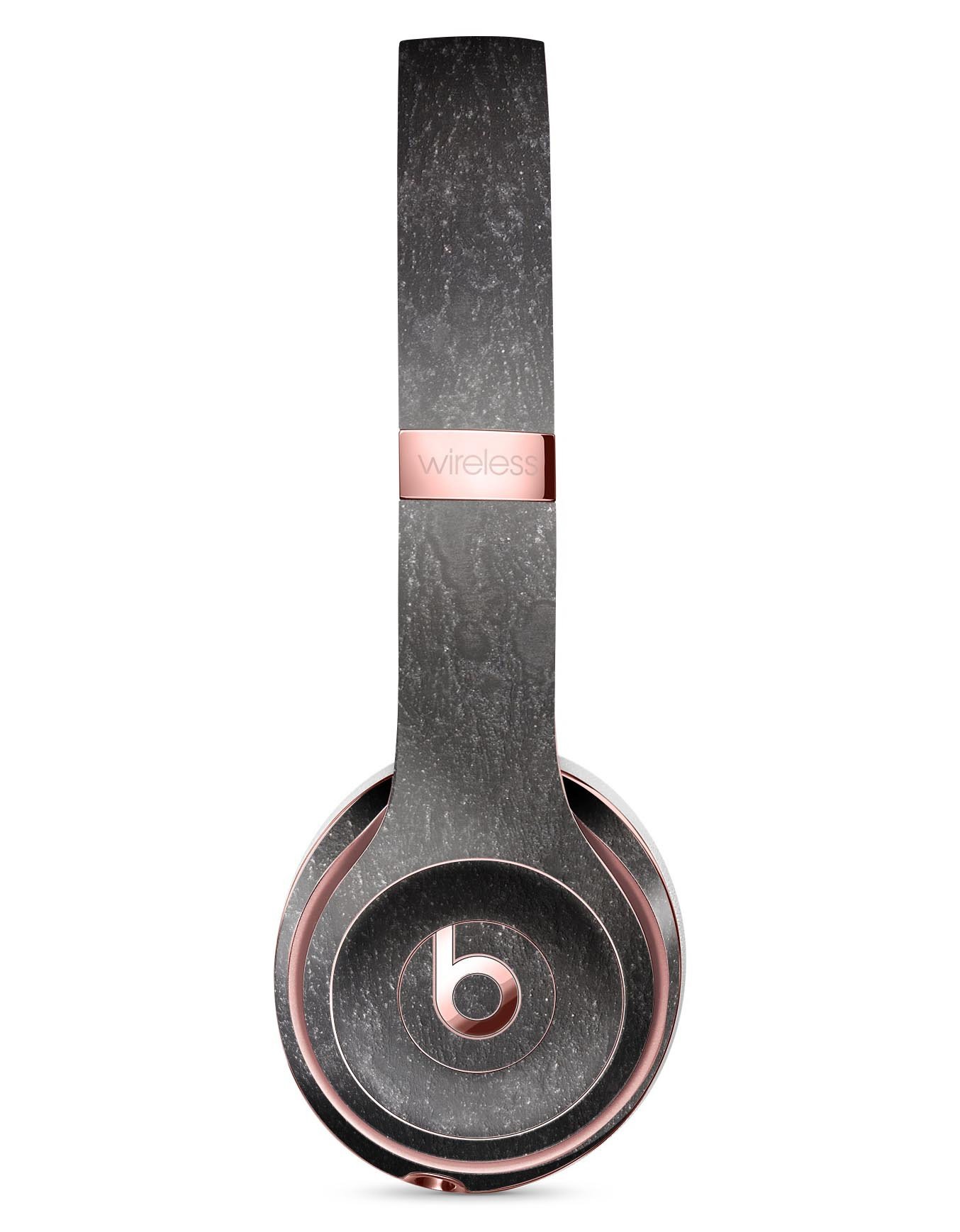 Black Grunge Acid Washed Skin Kit for Beats by Dre Solo 3 Wireless Headphones, showcasing a stylish design and premium vinyl material.