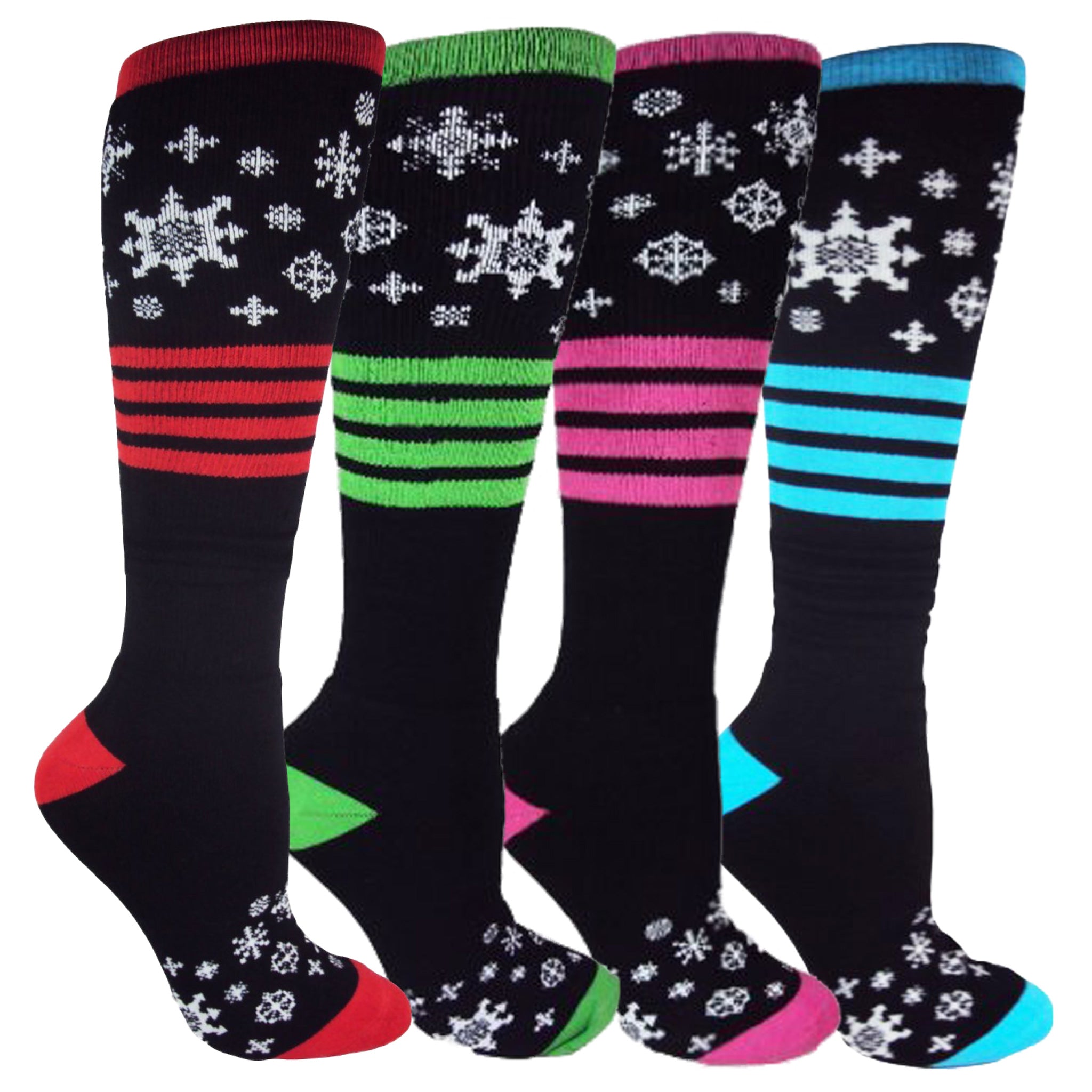 Blizzard Dead Lift Socks in knee-high design, showcasing full-cushion material and vibrant colors, ideal for winter sports.