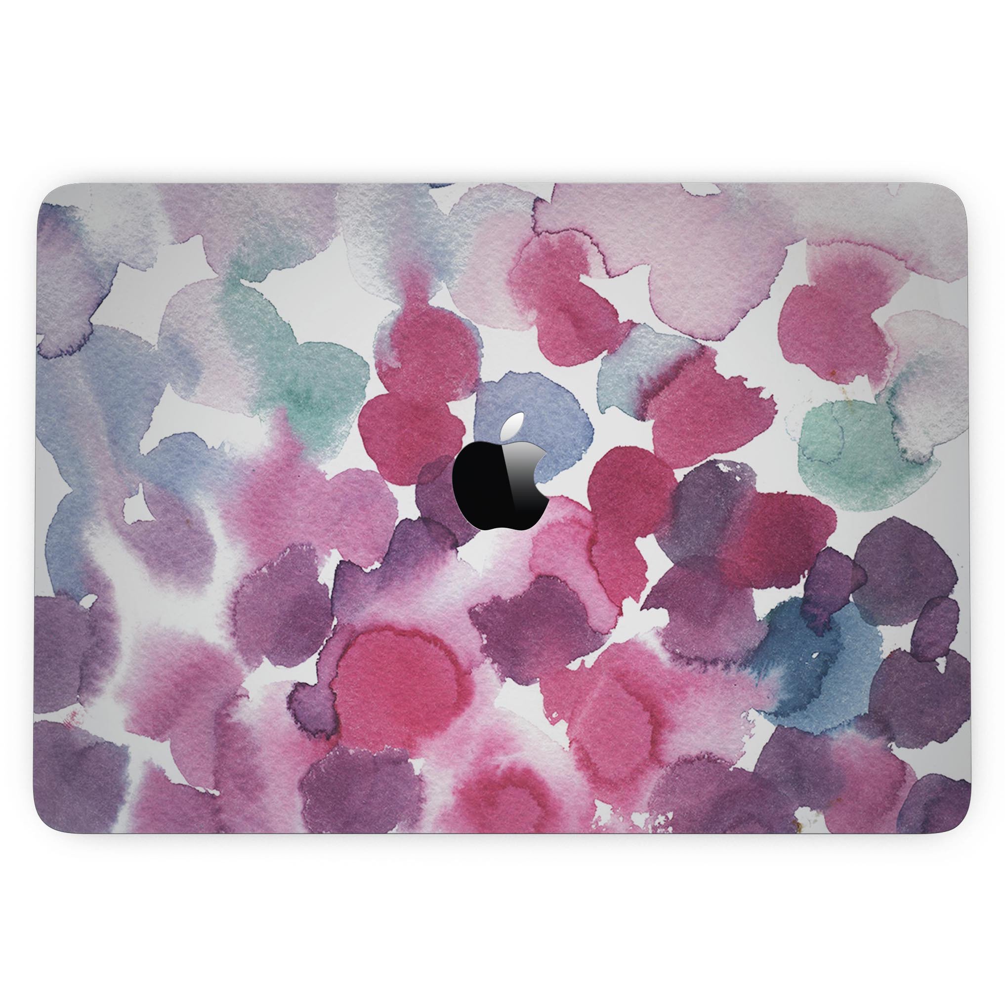 Blot 4 Absorbed Watercolor Texture skin for 13" MacBook Pro without Touch Bar, showcasing vibrant watercolor design and premium vinyl material.