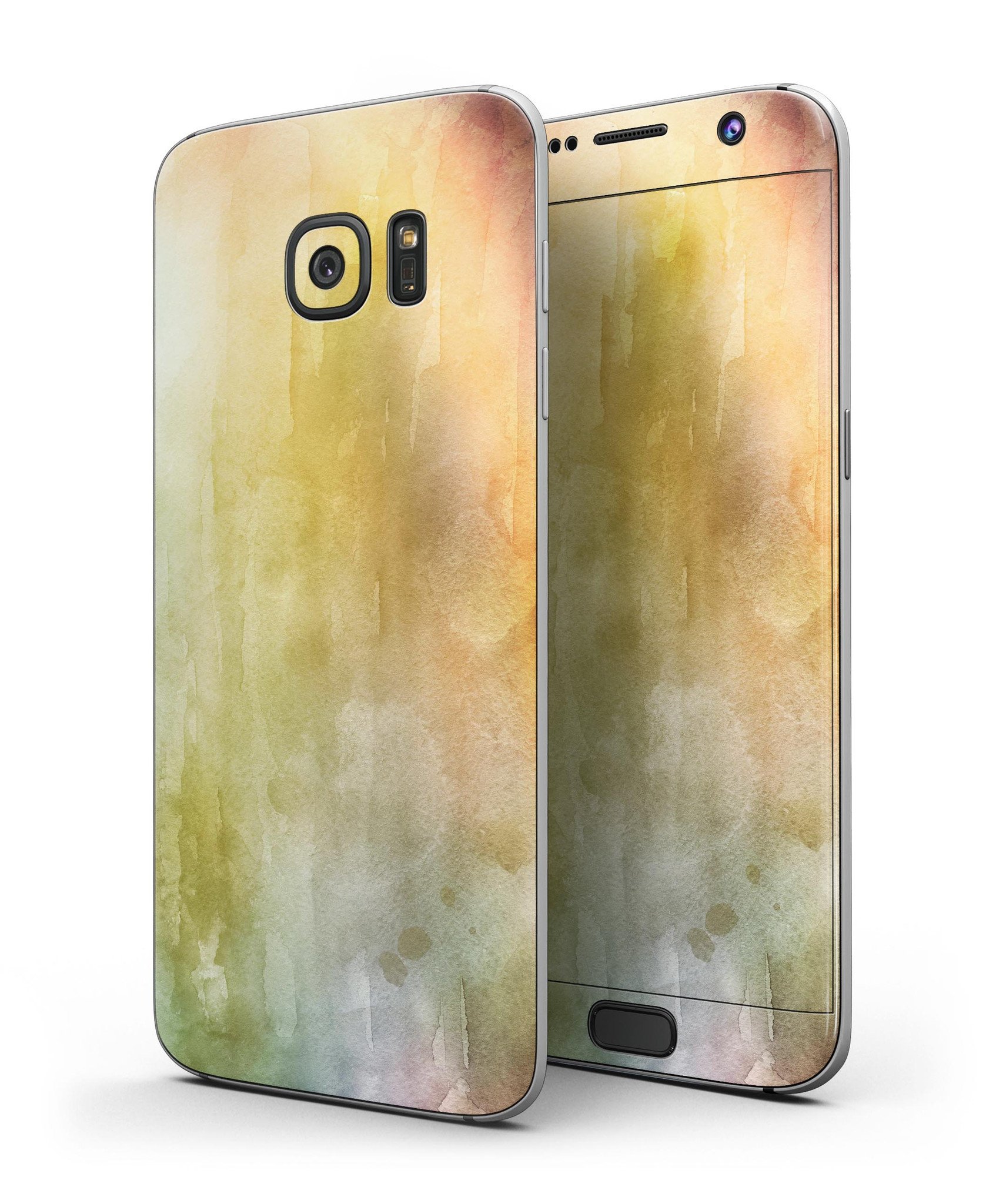 Blotted 672534 Absorbed Watercolor Texture skin for Samsung Galaxy S7, showcasing vibrant colors and a sleek design.