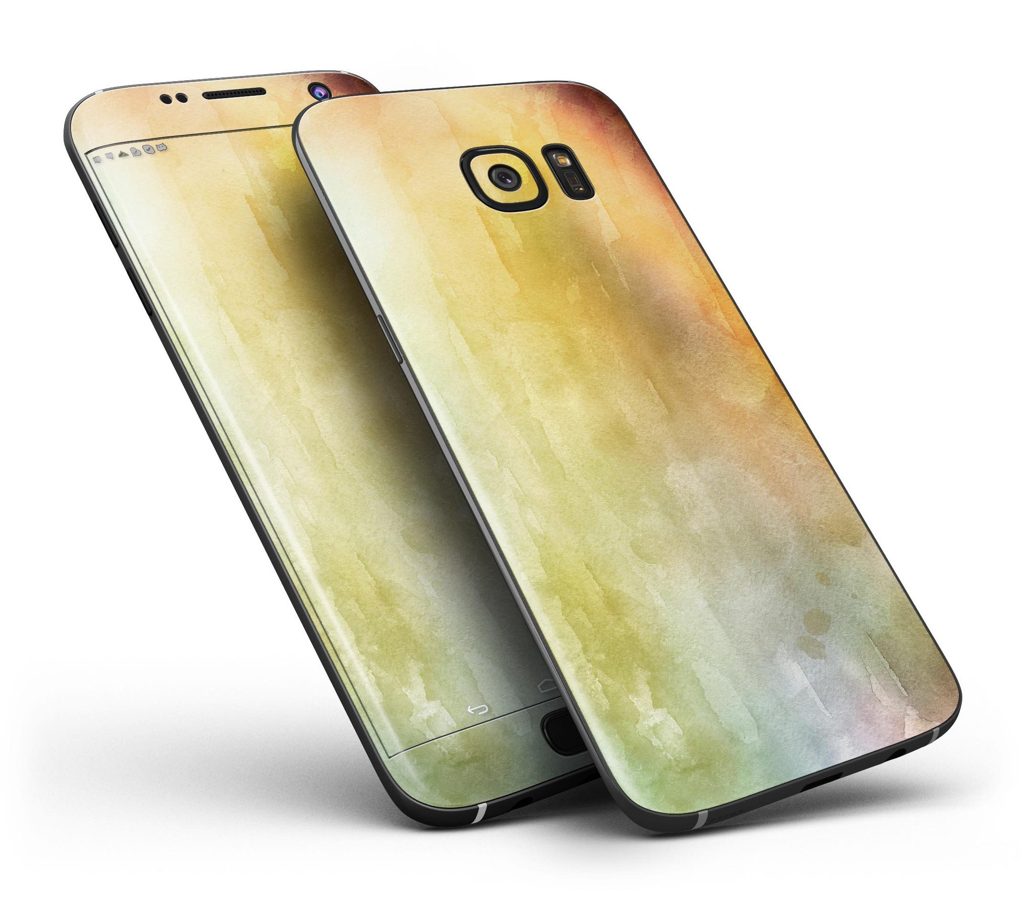 Blotted 672534 Absorbed Watercolor Texture skin for Samsung Galaxy S7, showcasing vibrant colors and a sleek design.