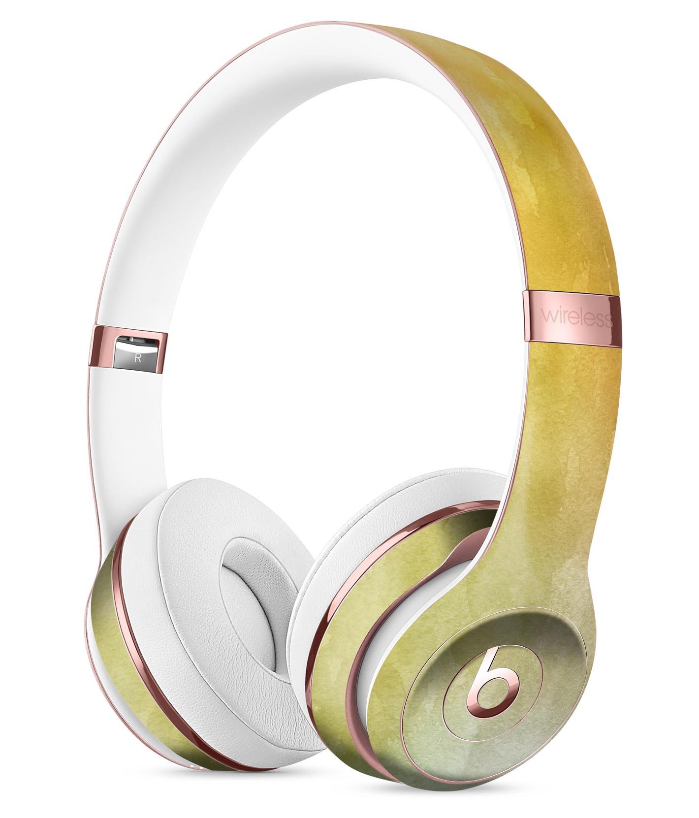 Blotted 672534 Absorbed Watercolor Texture Skin Kit for Beats by Dre Solo 3 Wireless Headphones, showcasing vibrant colors and unique design.