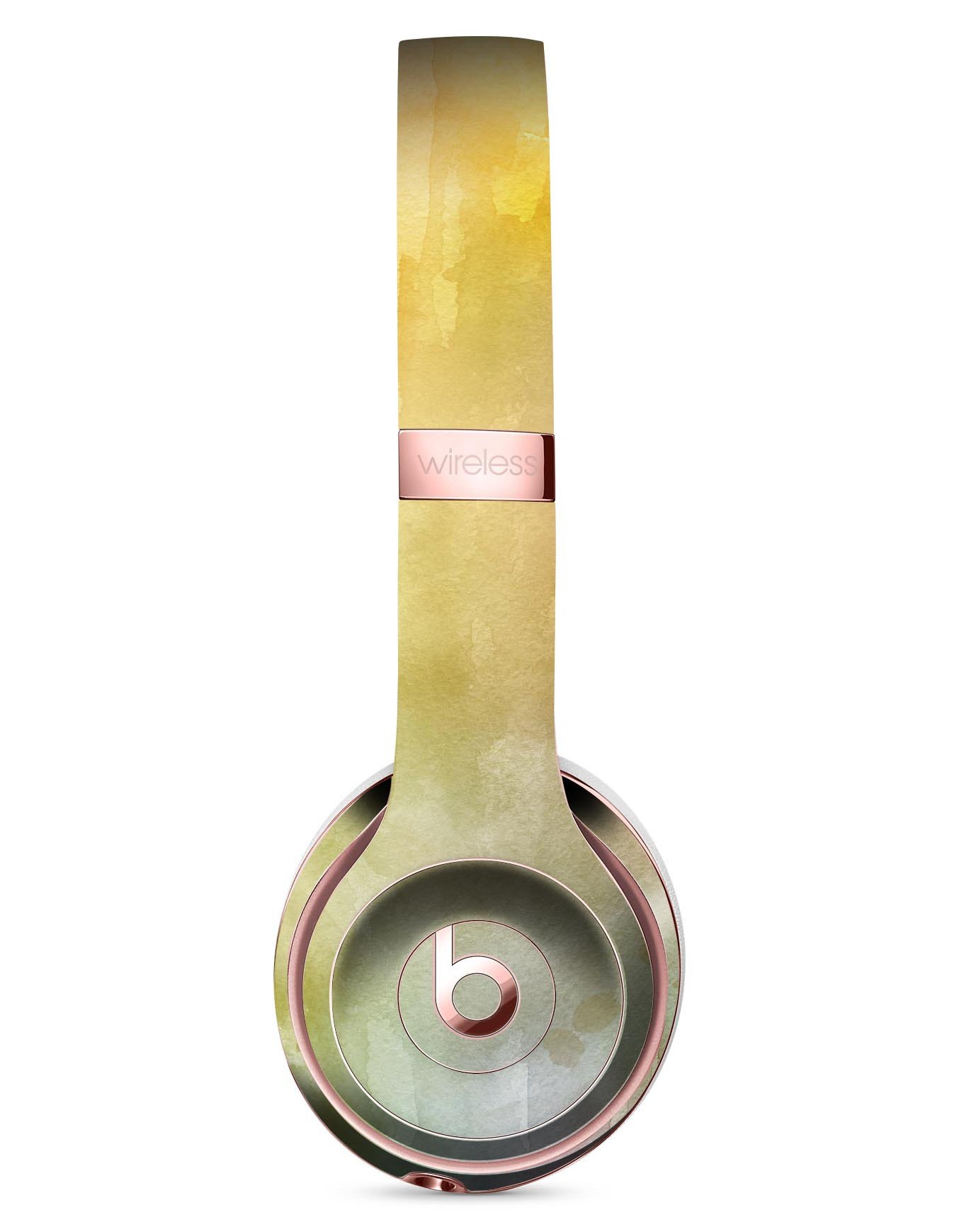 Blotted 672534 Absorbed Watercolor Texture Skin Kit for Beats by Dre Solo 3 Wireless Headphones, showcasing vibrant colors and unique design.