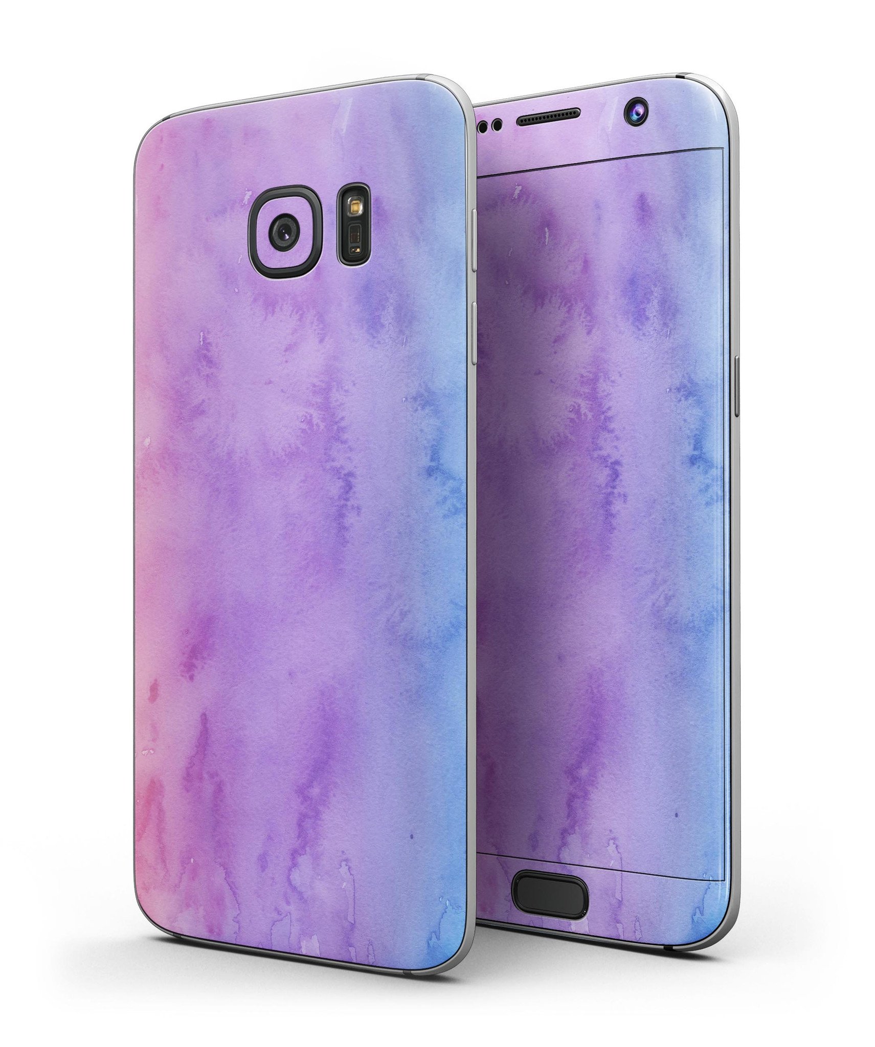 Blotted 6836432 Absorbed Watercolor Texture skin for Samsung Galaxy S7, showcasing vibrant colors and a sleek design.