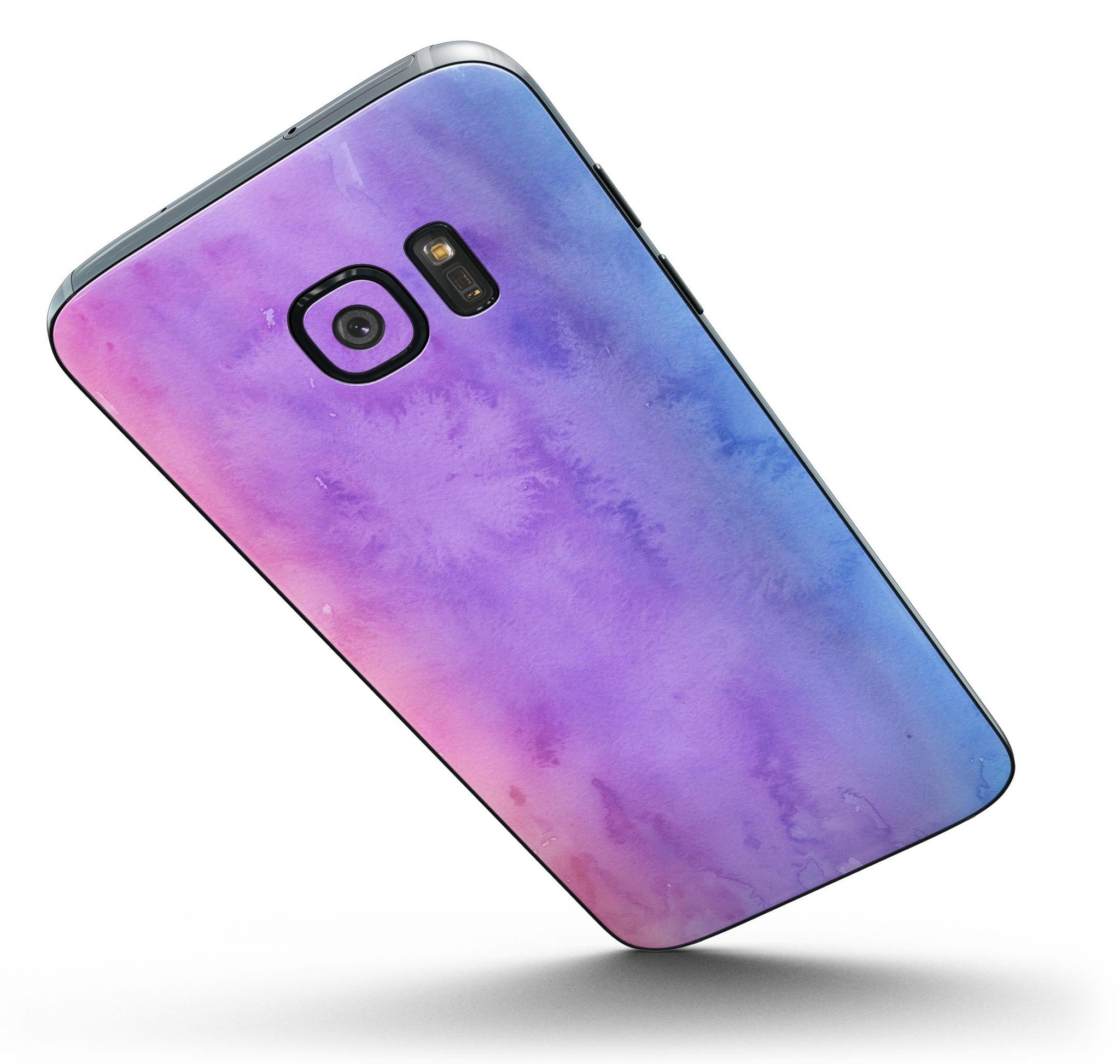 Blotted 6836432 Absorbed Watercolor Texture skin for Samsung Galaxy S7, showcasing vibrant colors and a sleek design.