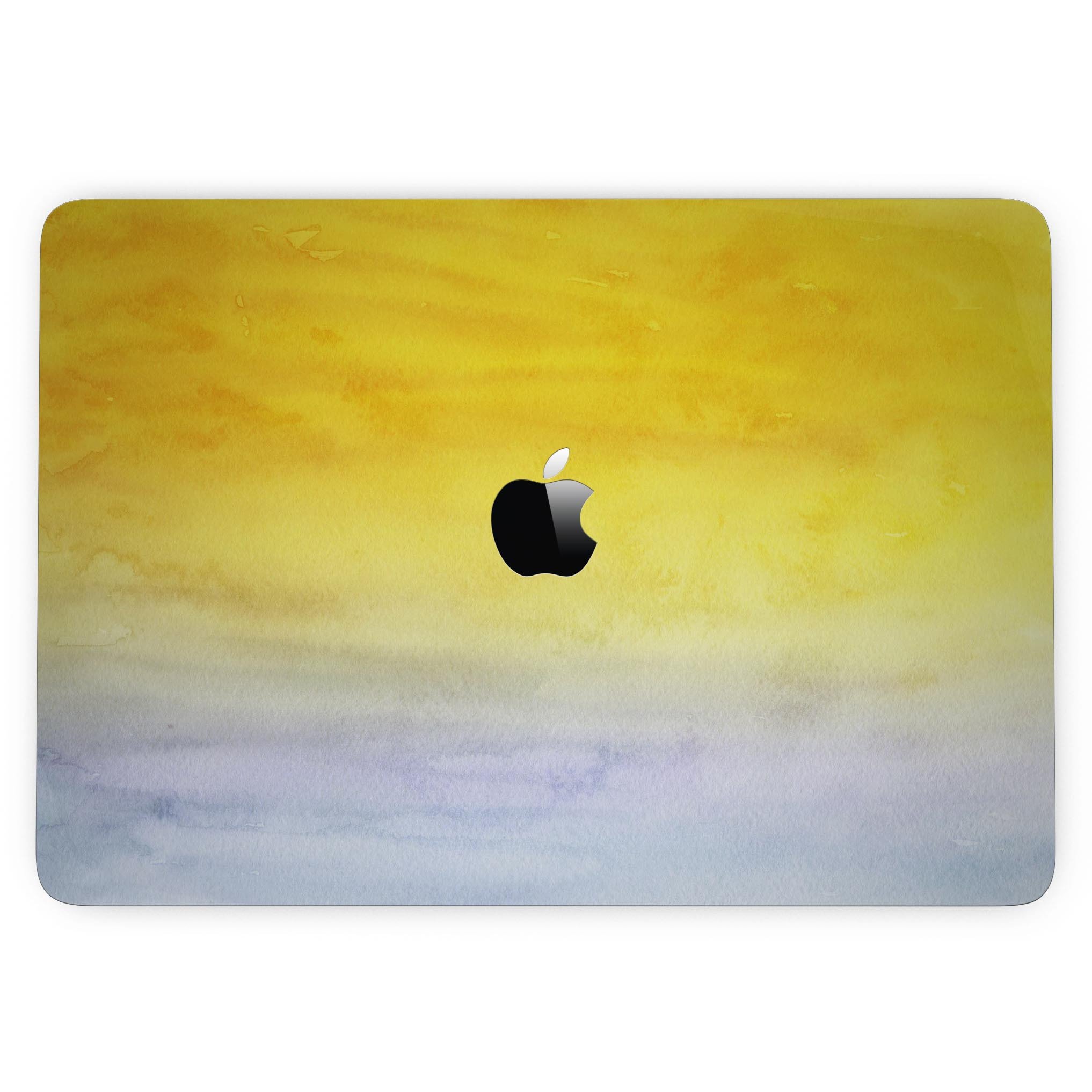 Blotted Gold 42 Absorbed Watercolor Texture skin for 13" MacBook Pro without Touch Bar, showcasing vibrant colors and sleek design.