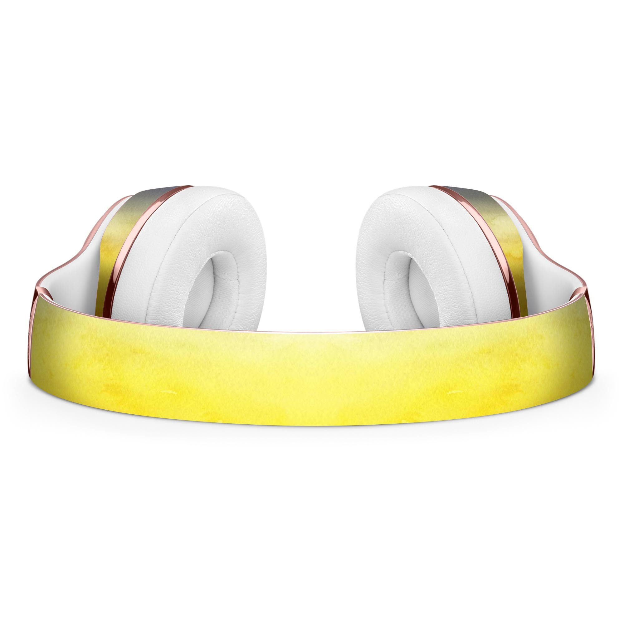 Blotted Gold 42 Absorbed Watercolor Texture Skin Kit for Beats by Dre Solo 3 Wireless Headphones, showcasing vibrant colors and premium vinyl material.