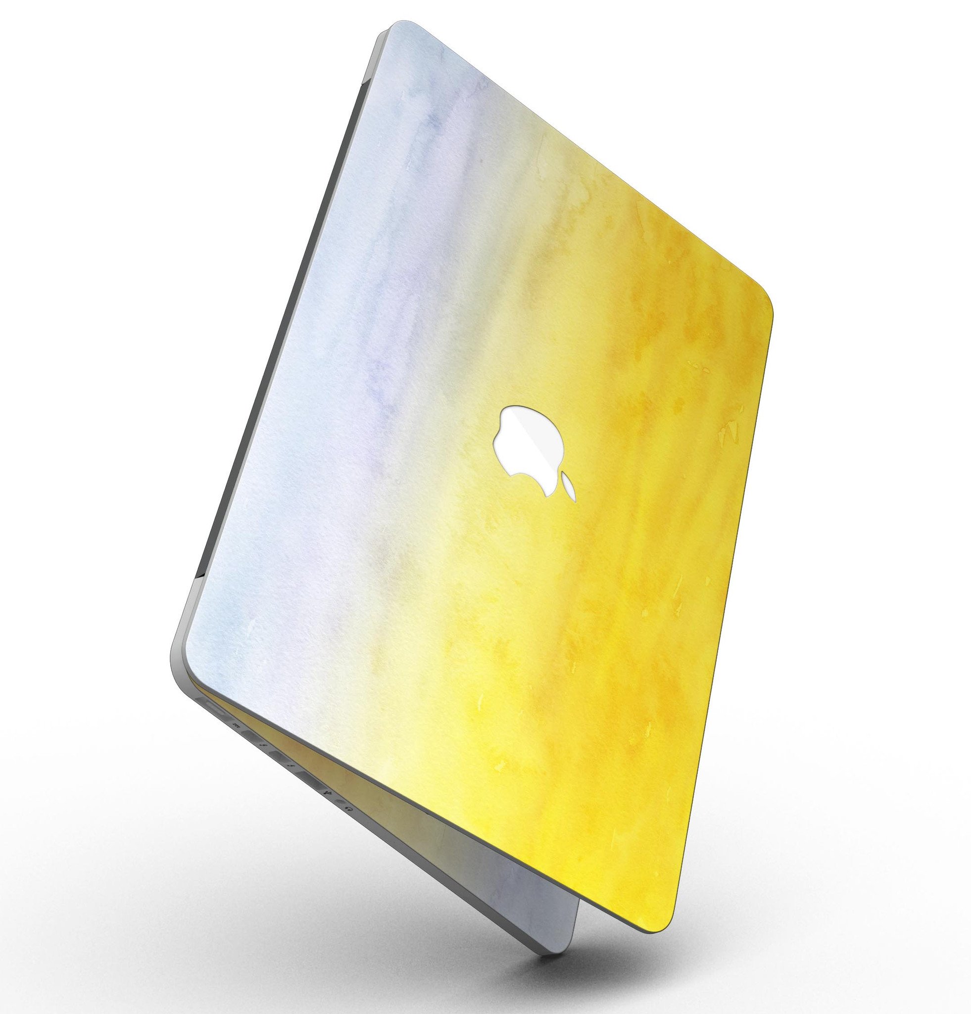 Blotted Gold 42 Absorbed Watercolor Texture skin for MacBook Pro with Retina Display, showcasing vibrant colors and artistic design.