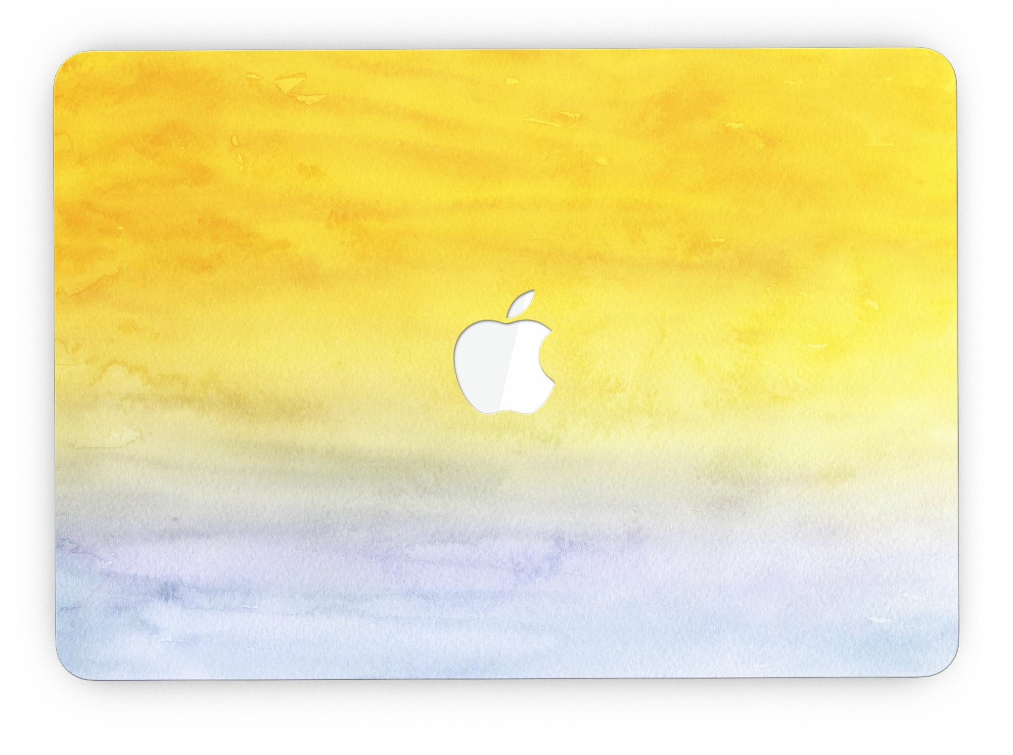 Blotted Gold 42 Absorbed Watercolor Texture skin for MacBook Pro with Retina Display, showcasing vibrant colors and artistic design.