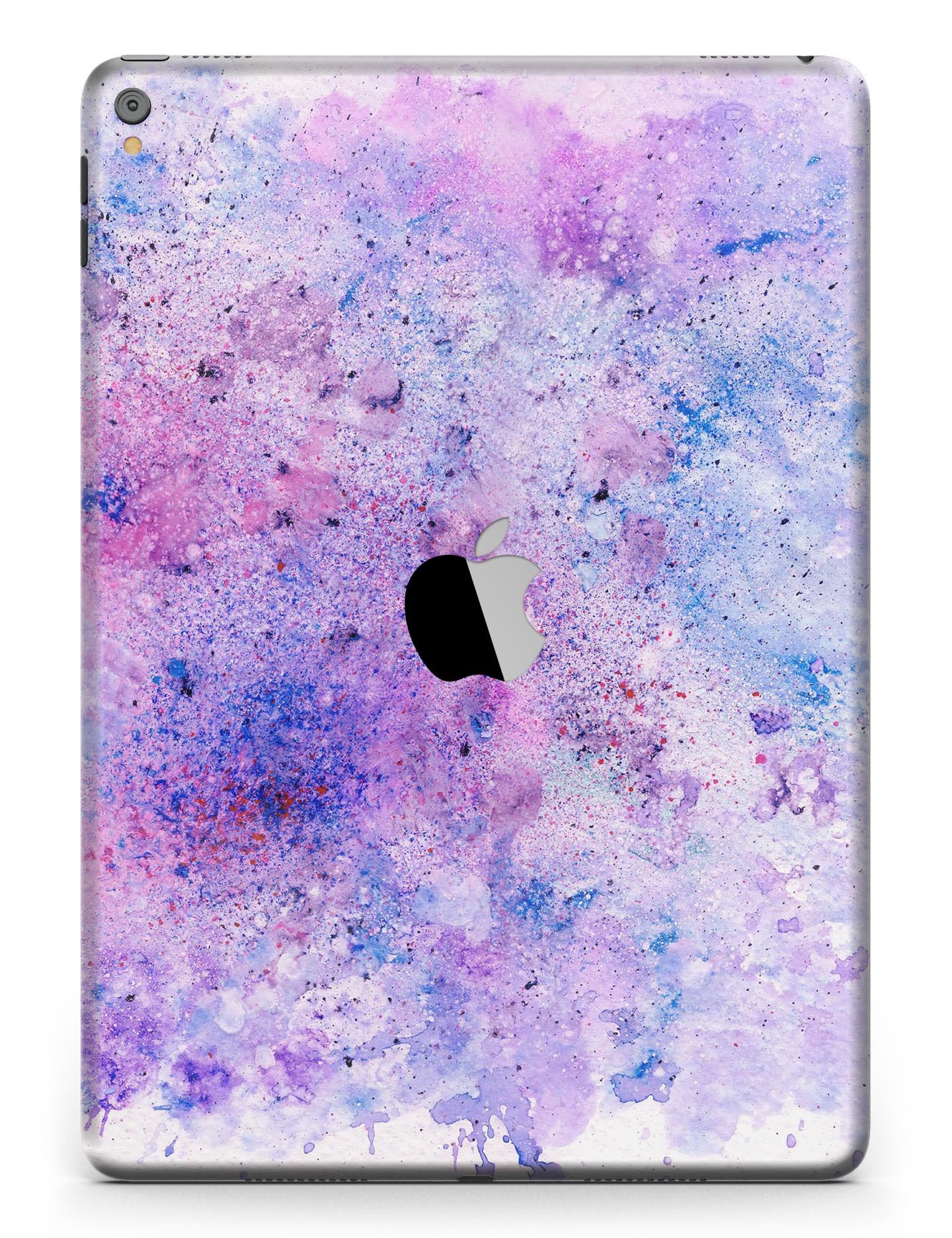 Blotted Pink and Purple Texture Full Body Skin for iPad Pro, showcasing vibrant colors and a sleek design.