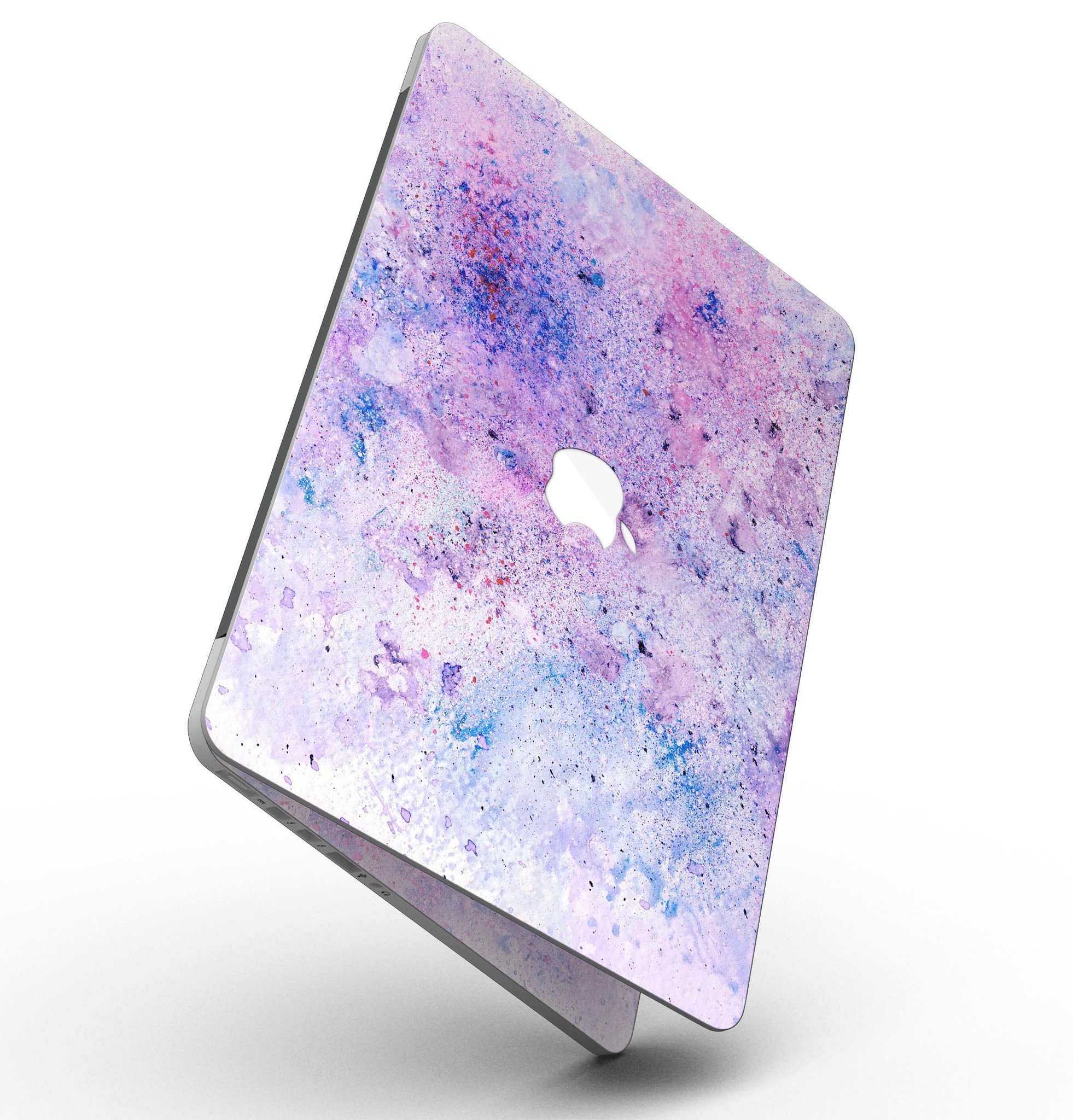 Blotted pink and purple textured skin for MacBook Pro with Retina Display, showcasing vibrant colors and a stylish design.