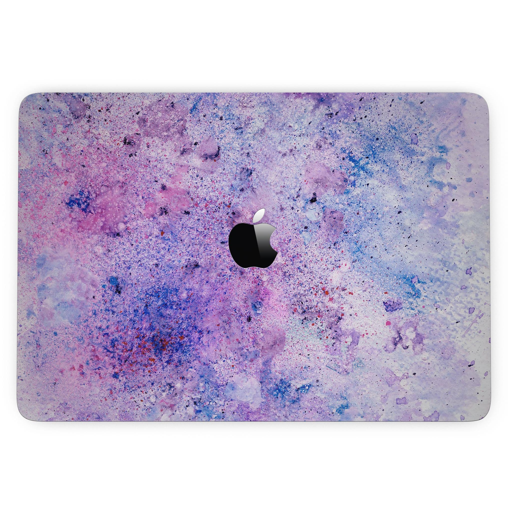 Blotted Pink and Purple Texture skin for MacBook Pro with Touch Bar, showcasing vibrant colors and unique design.