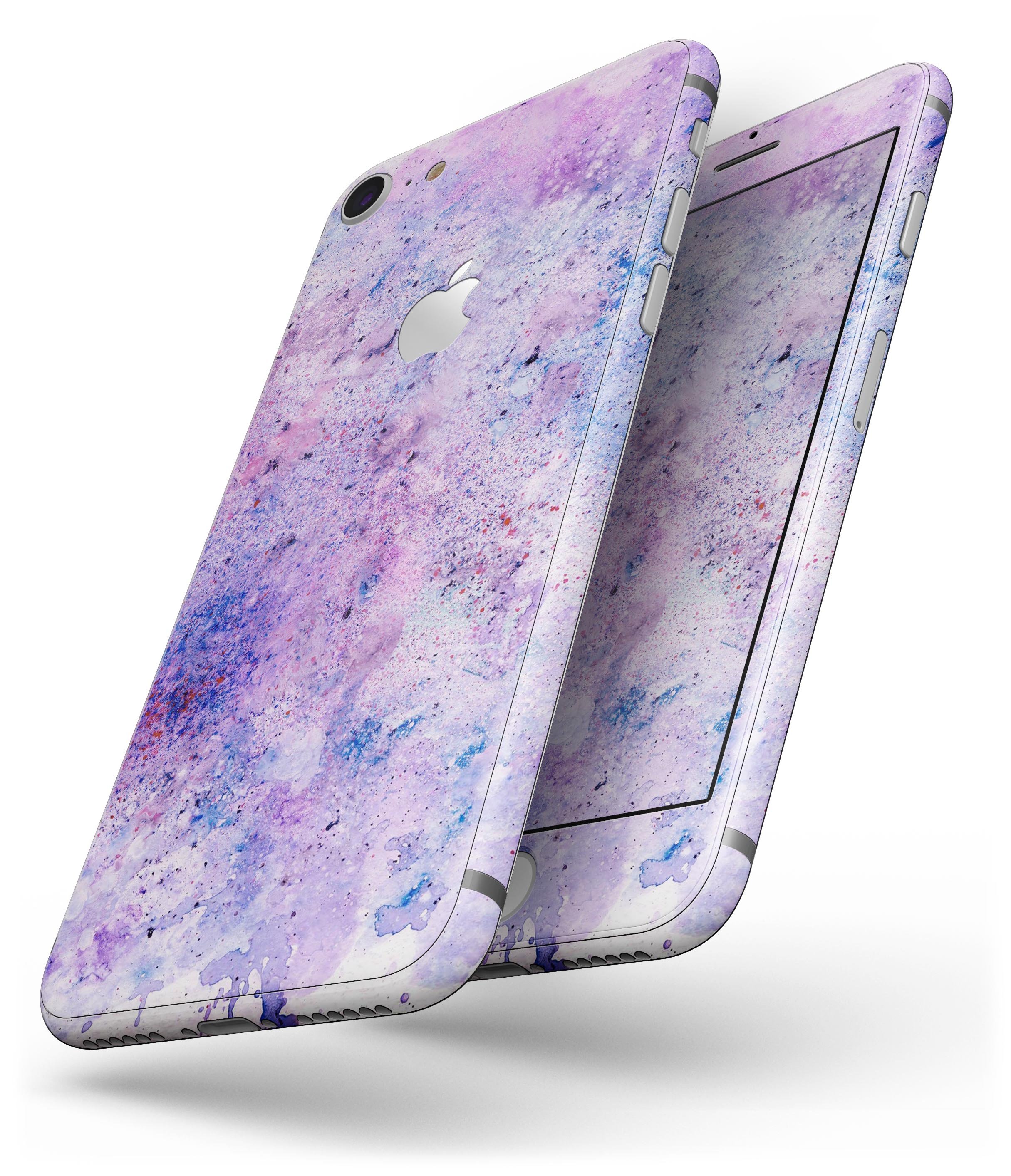 Blotted Pink and Purple Texture skin for iPhone 8 or 8 Plus, showcasing vibrant colors and a sleek design.