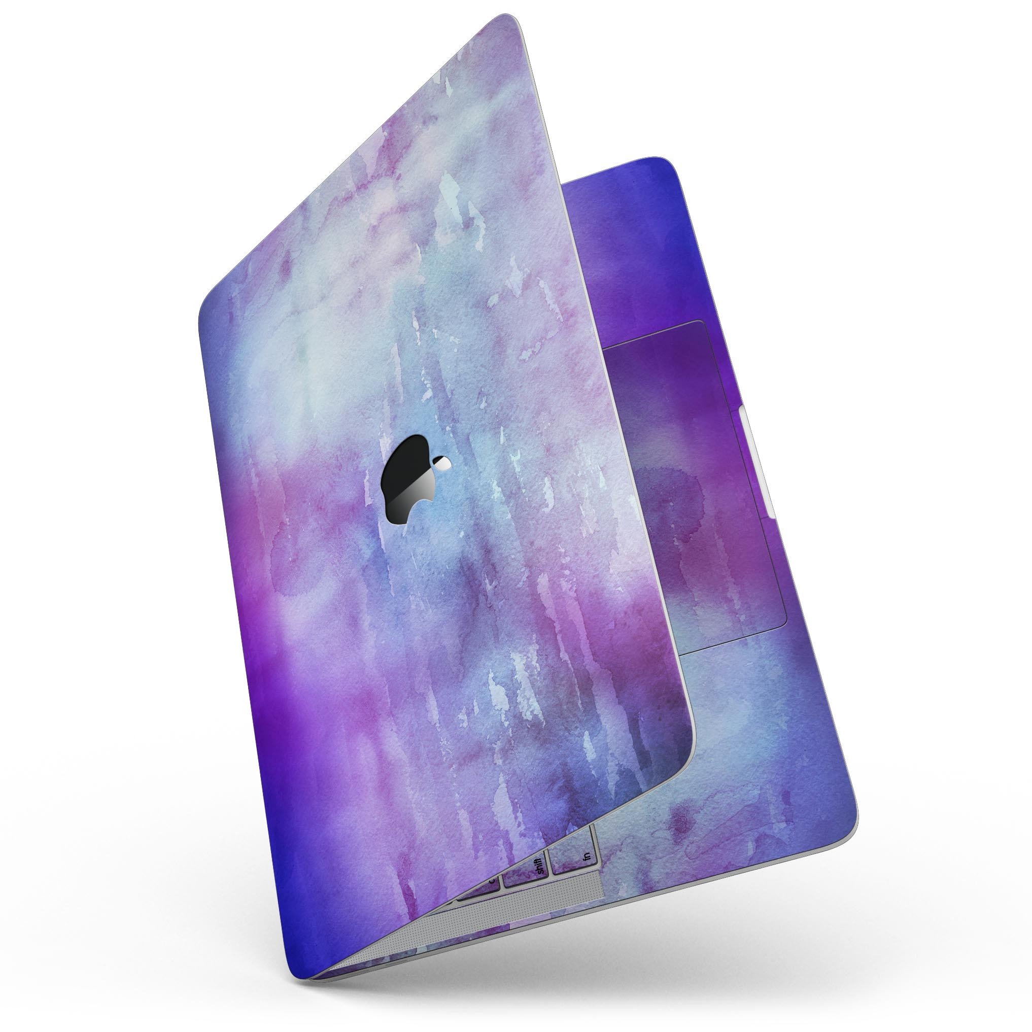 Blotted Purple 896 Absorbed Watercolor Texture skin for 13" MacBook Pro, showcasing vibrant colors and smooth finish.