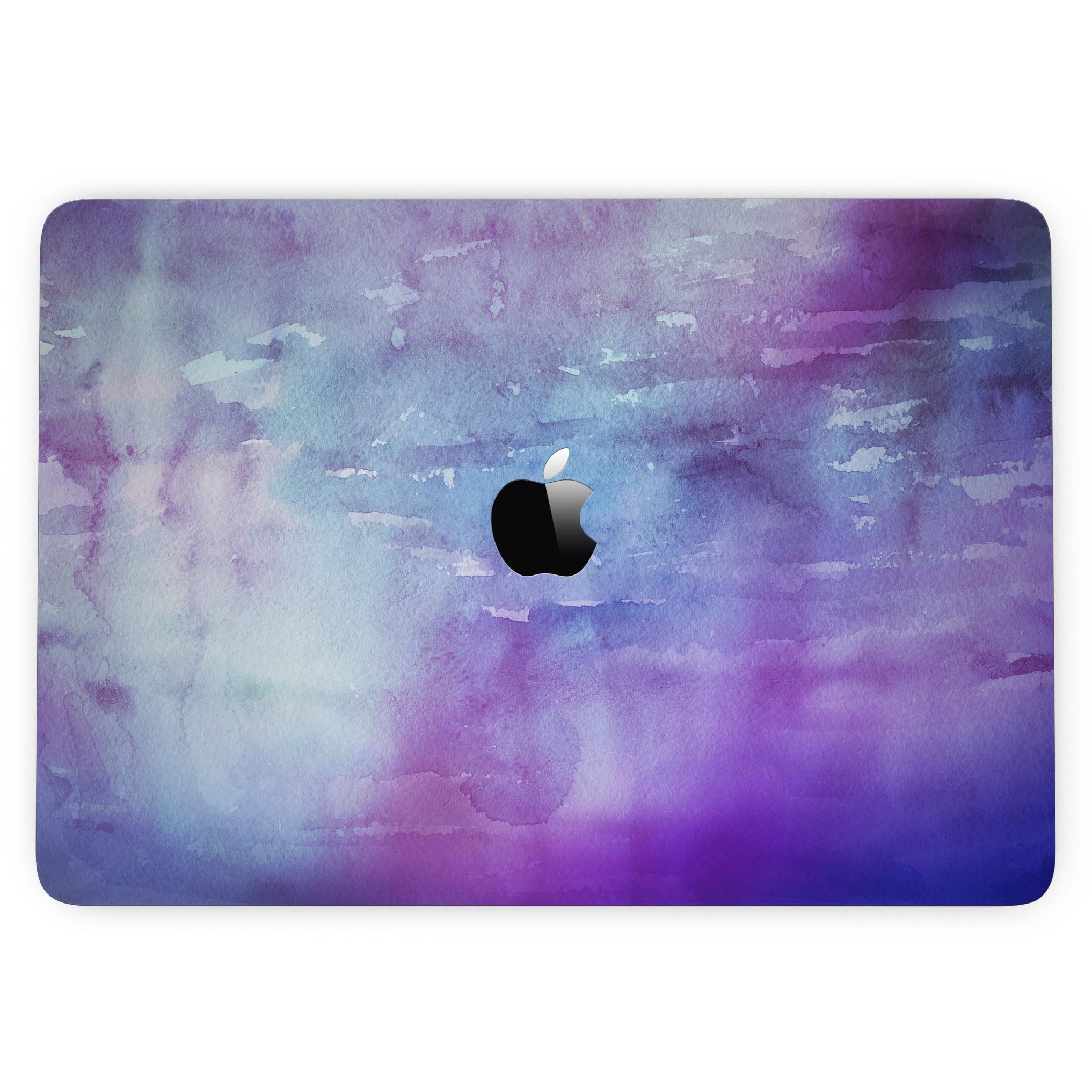 Blotted Purple 896 Absorbed Watercolor Texture skin for 13" MacBook Pro, showcasing vibrant colors and smooth finish.