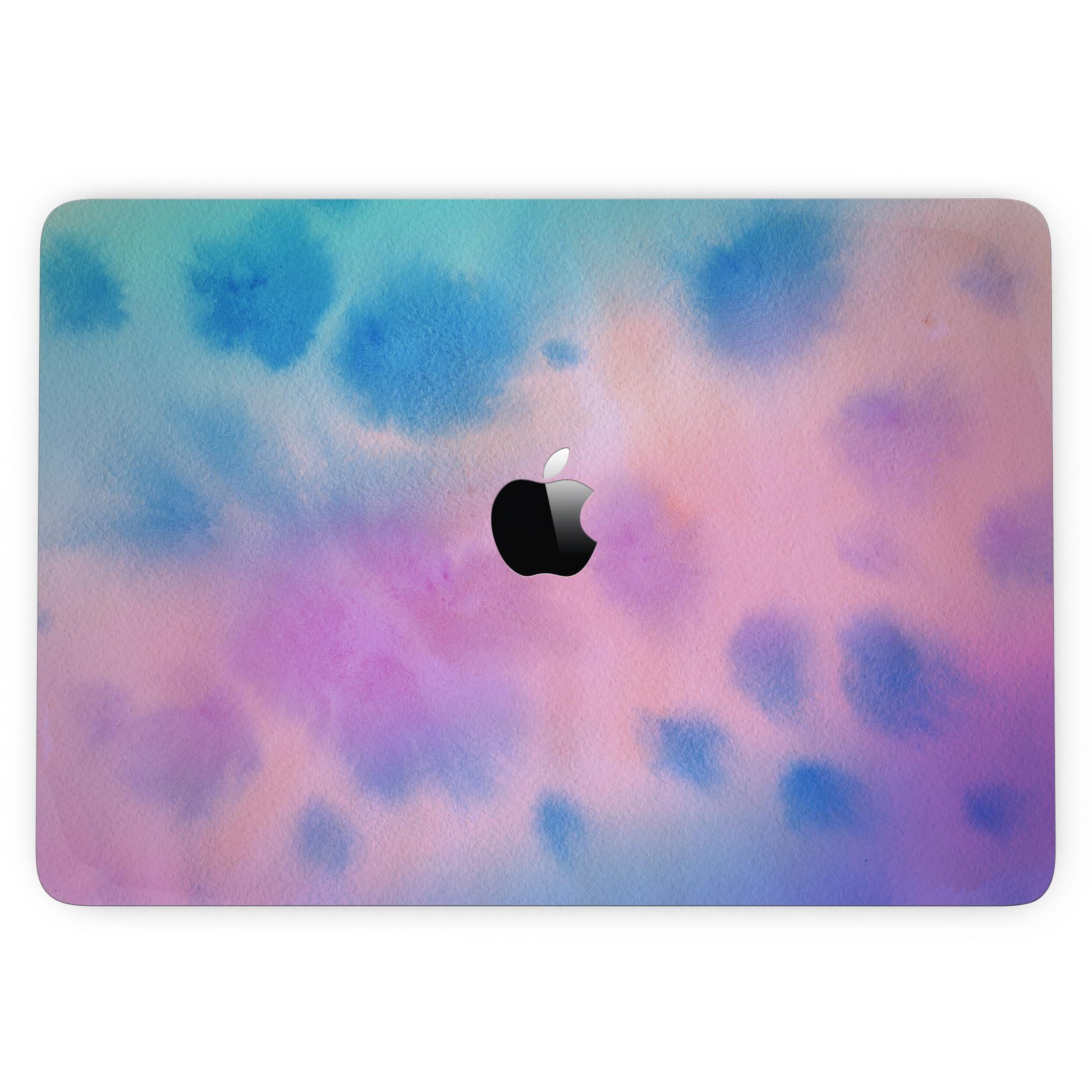 Blots 642 Absorbed Watercolor Texture skin for 13" MacBook Pro without Touch Bar, showcasing vibrant colors and premium vinyl material.