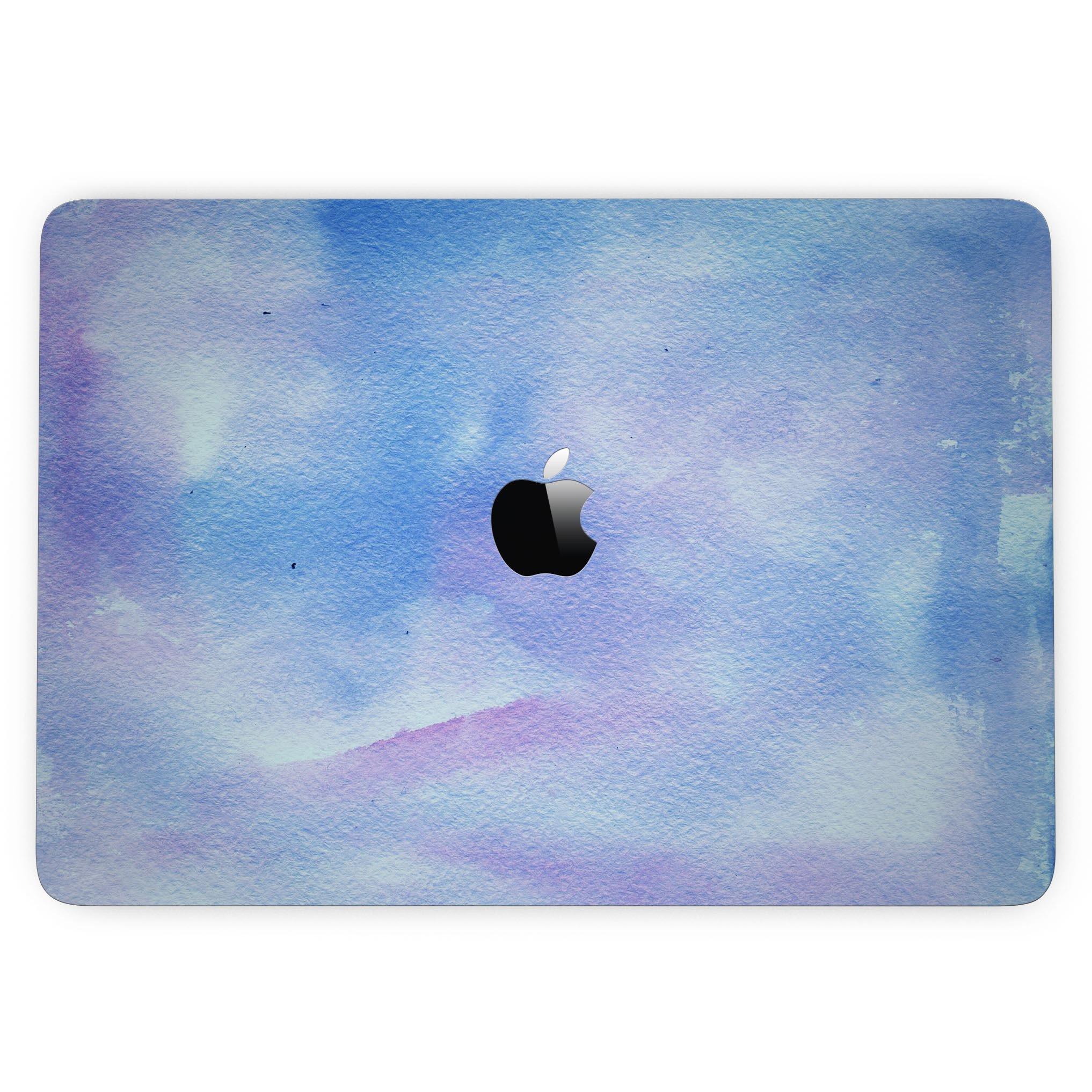 Blue 0021 Absorbed Watercolor Texture skin for 13" MacBook Pro without Touch Bar, showcasing vibrant colors and a sleek design.