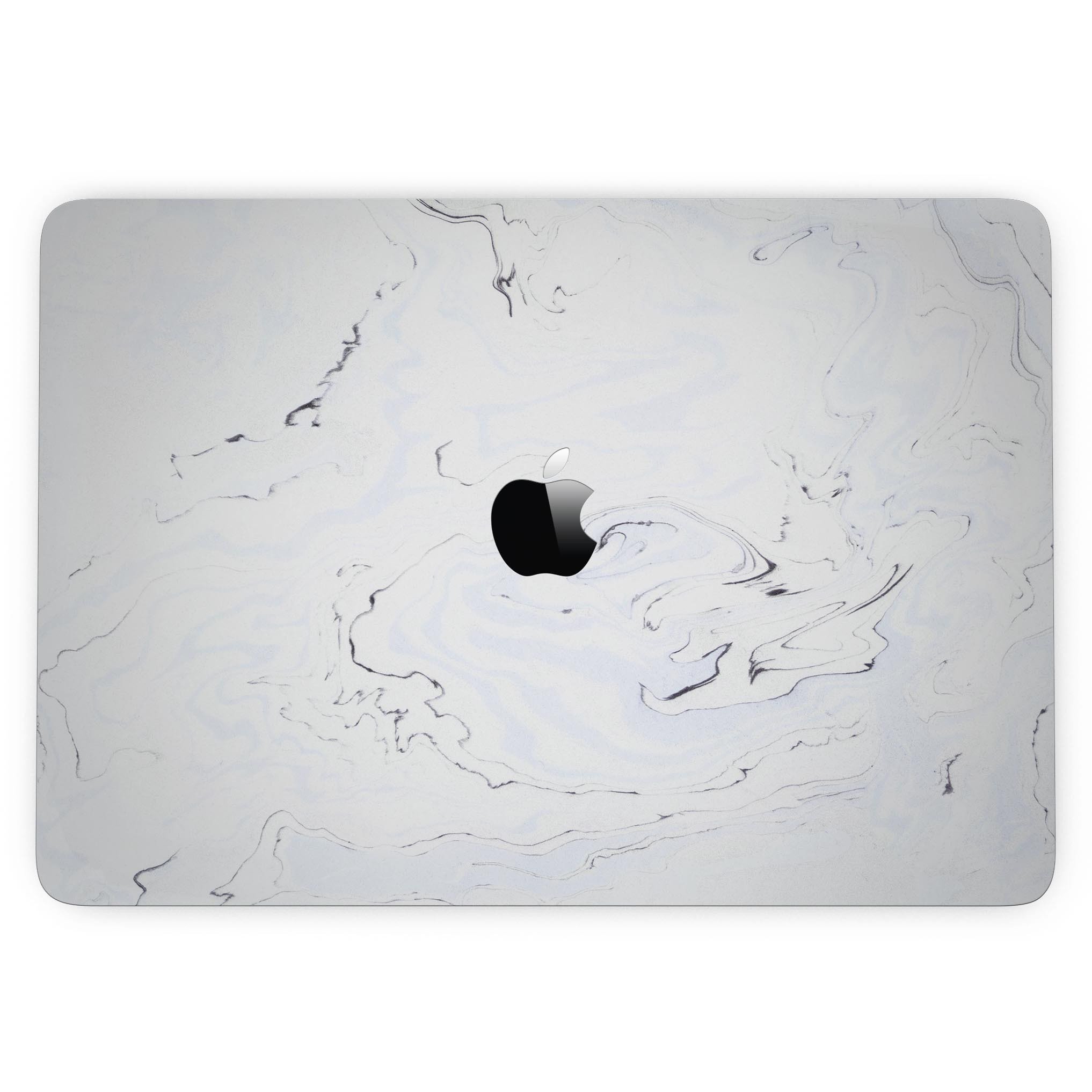 Blue 22 Textured Marble Skin Kit for 13" MacBook Pro without Touch Bar, showcasing a stylish marble design.