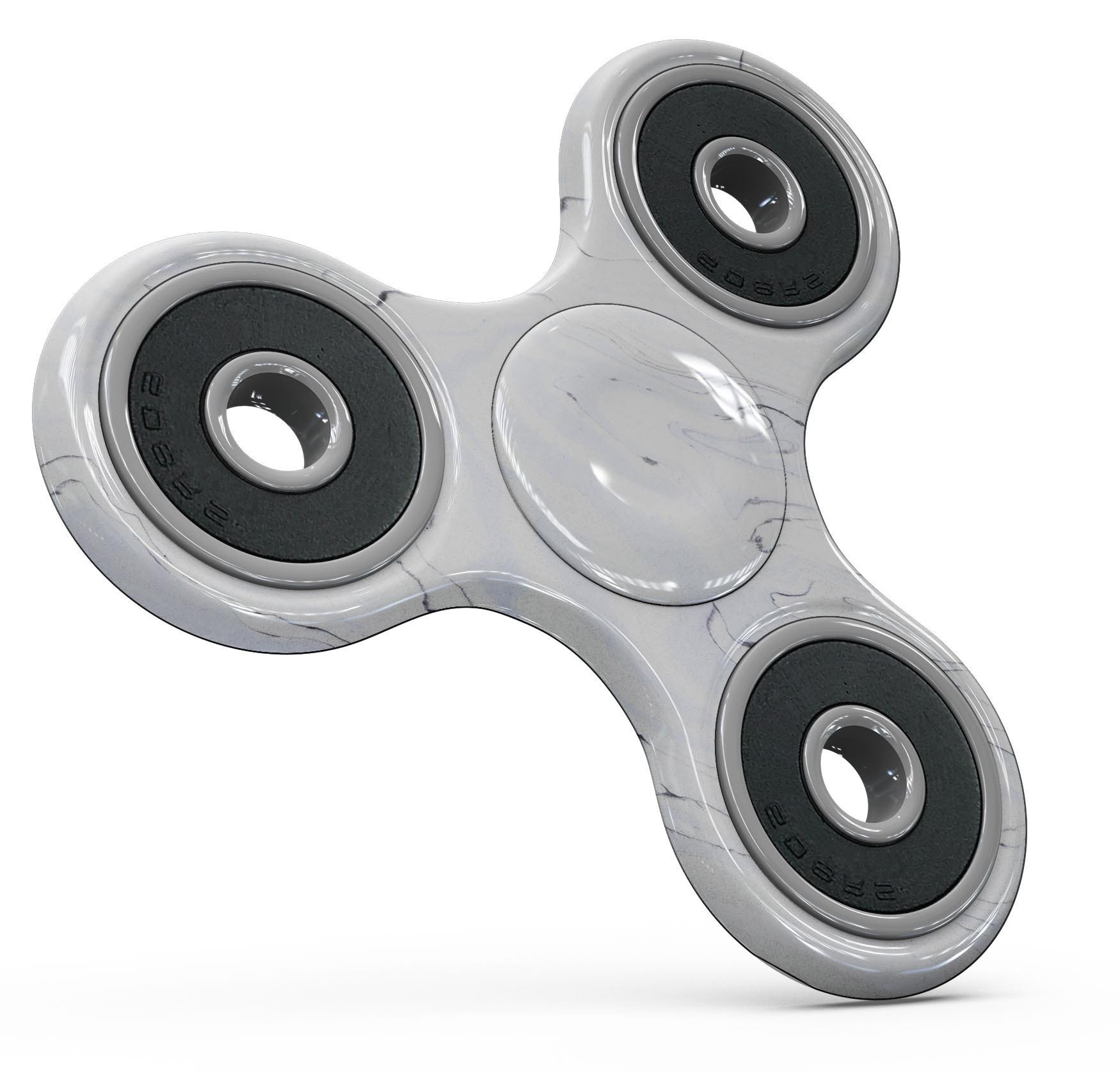 Blue 22 Textured Marble Full-Body Fidget Spinner Skin-Kit showcasing its vibrant design and premium vinyl material.