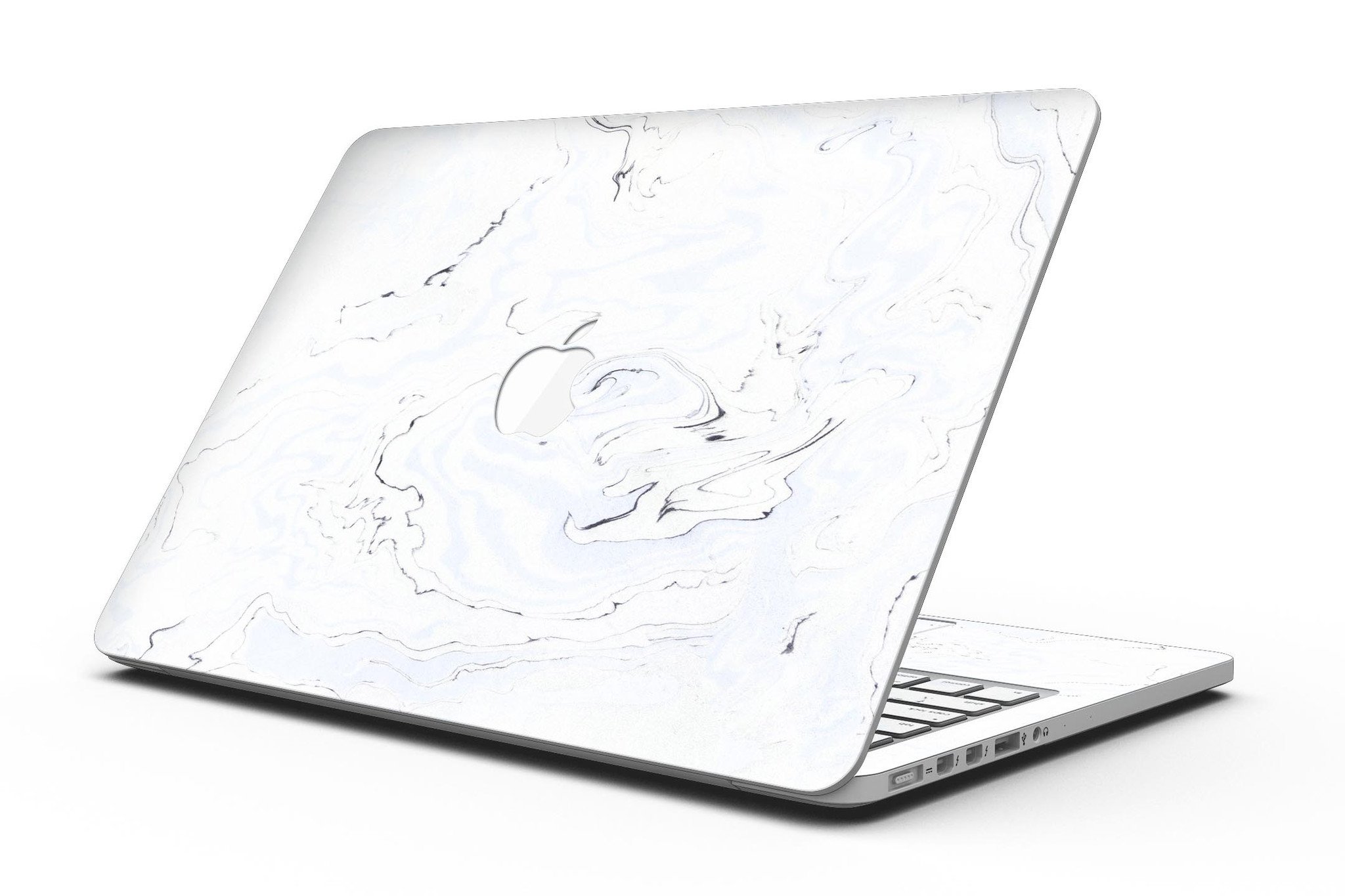 Blue 22 Textured Marble skin for MacBook Pro with Retina Display, showcasing a stylish marble design that protects the device.