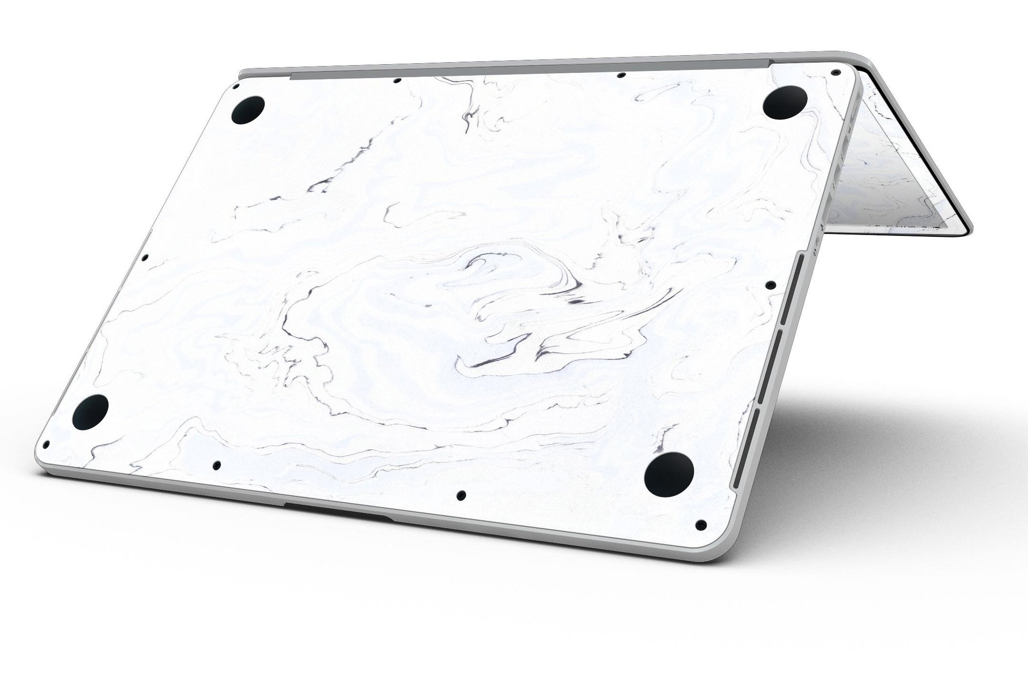 Blue 22 Textured Marble skin for MacBook Pro with Retina Display, showcasing a stylish marble design that protects the device.