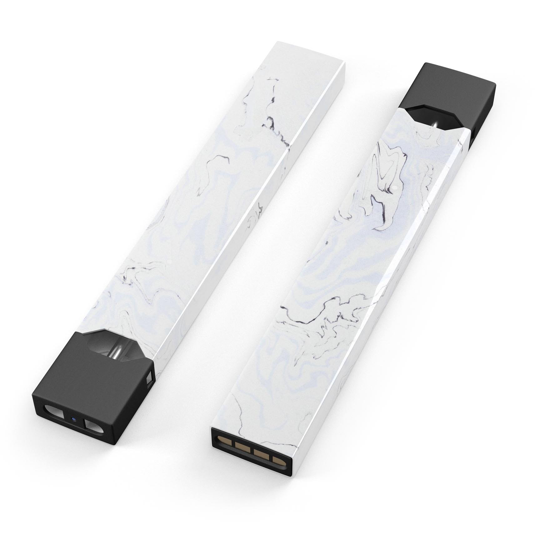 Blue 22 Textured Marble skin-wrap sticker designed for JUUL vaping device, showcasing a stylish marble pattern.