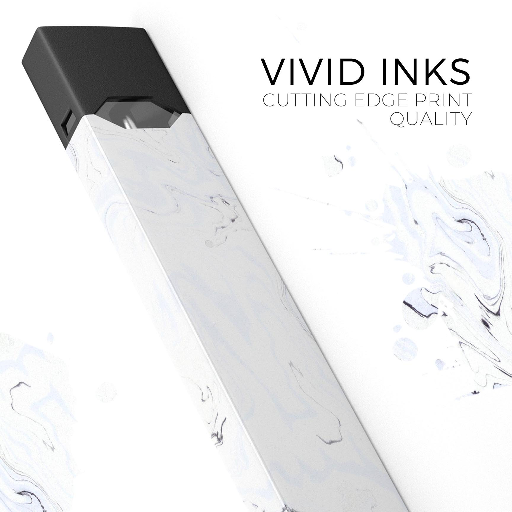 Blue 22 Textured Marble skin-wrap sticker designed for JUUL vaping device, showcasing a stylish marble pattern.