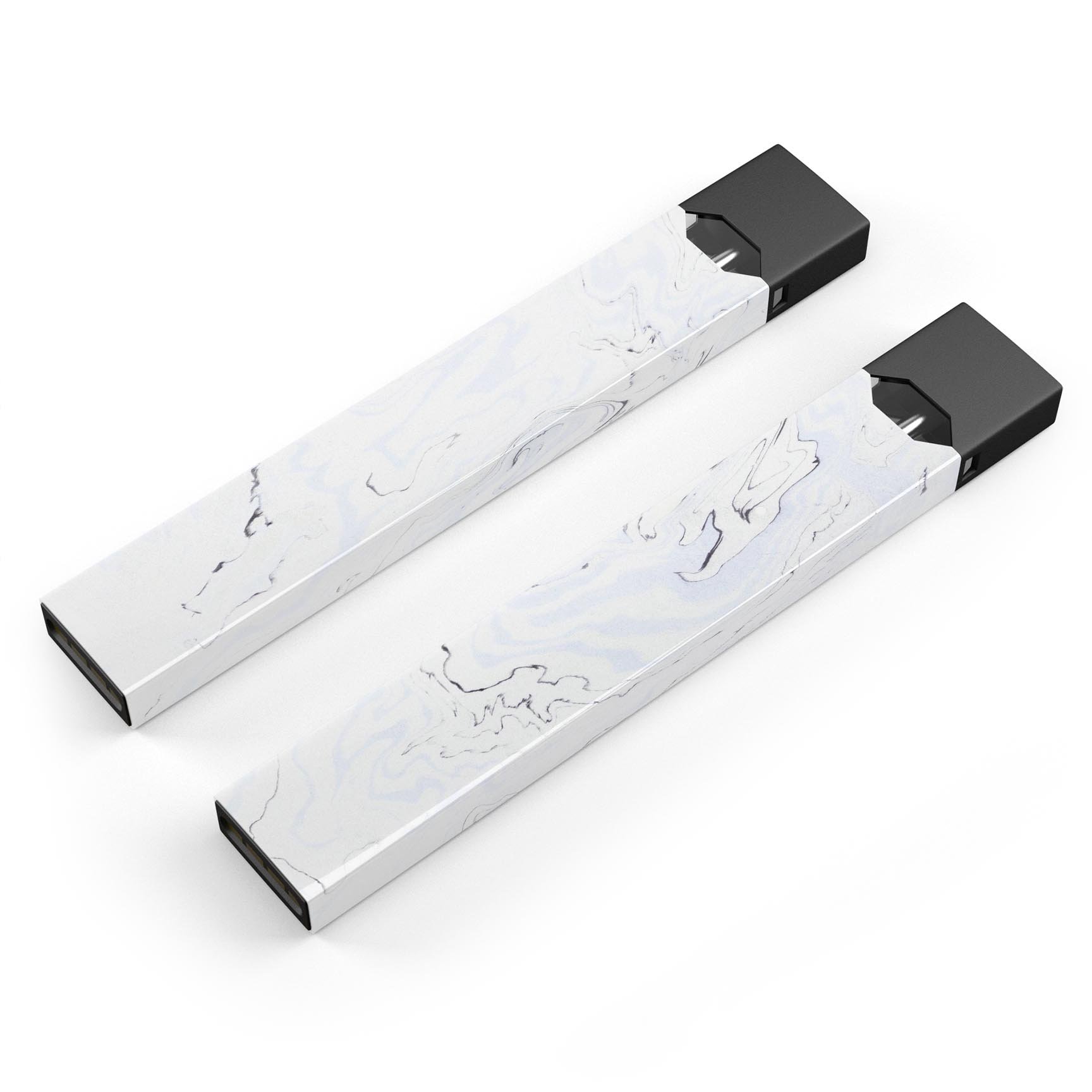 Blue 22 Textured Marble skin-wrap sticker designed for JUUL vaping device, showcasing a stylish marble pattern.