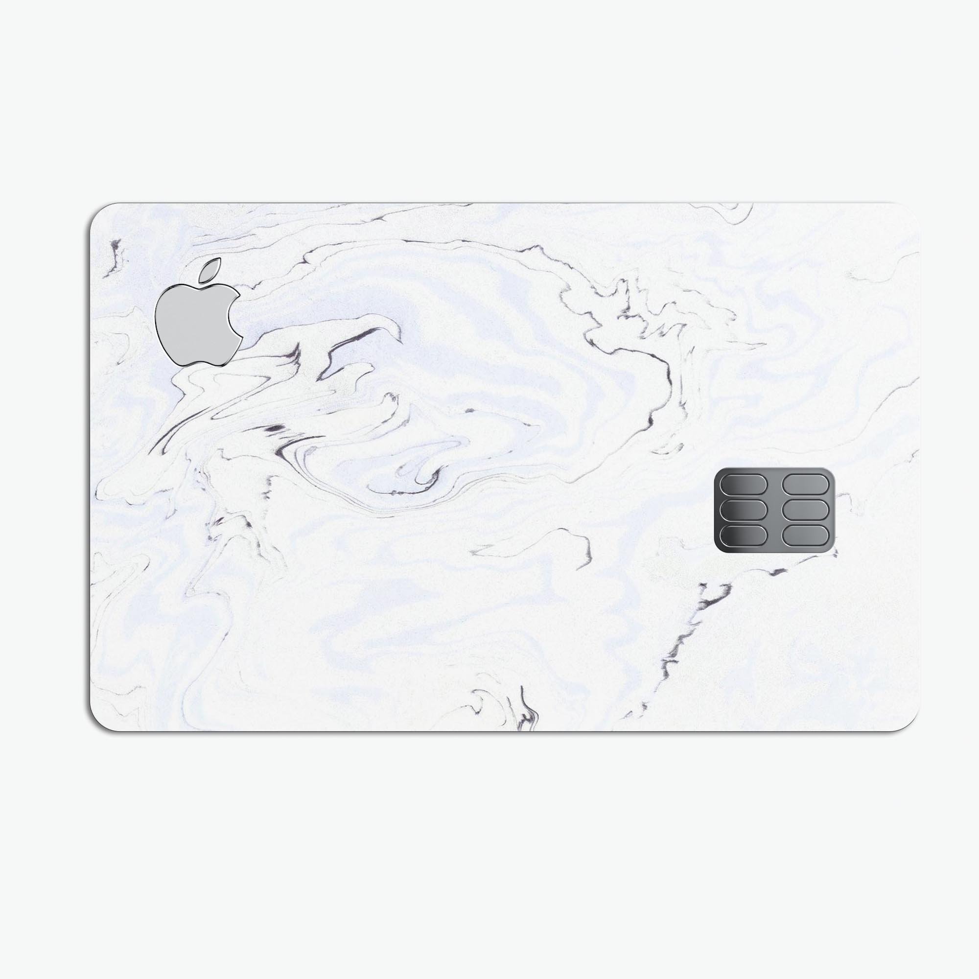 Blue 22 Textured Marble decal skin for Apple Card, showcasing its premium design and protective features.